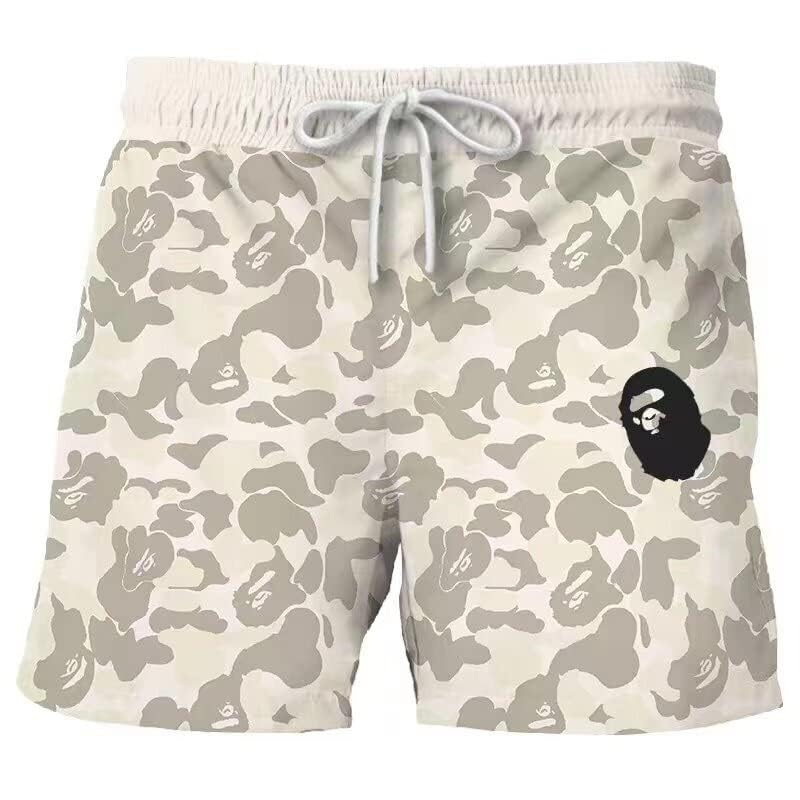 Shark Camo Unisex Quick-Dry Sports Shorts - Lightweight Casual Swim Trunks for Men & Women - Perfect for Beach, Swimming, Gym & Outdoor Activities