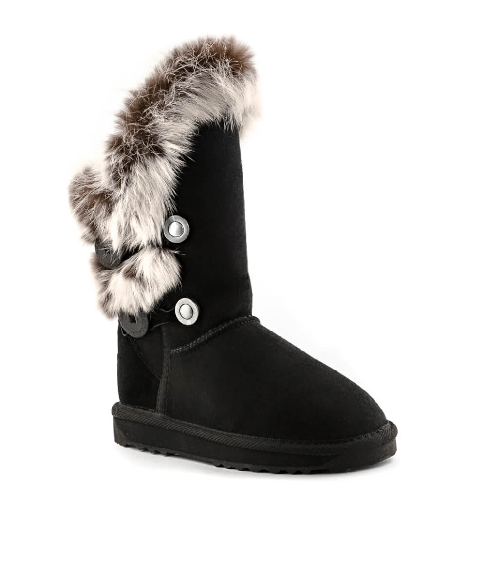 Men's UGG Classic Rabbit Fur Slippers - Cozy Winter Indoor/Outdoor House Shoes for Men