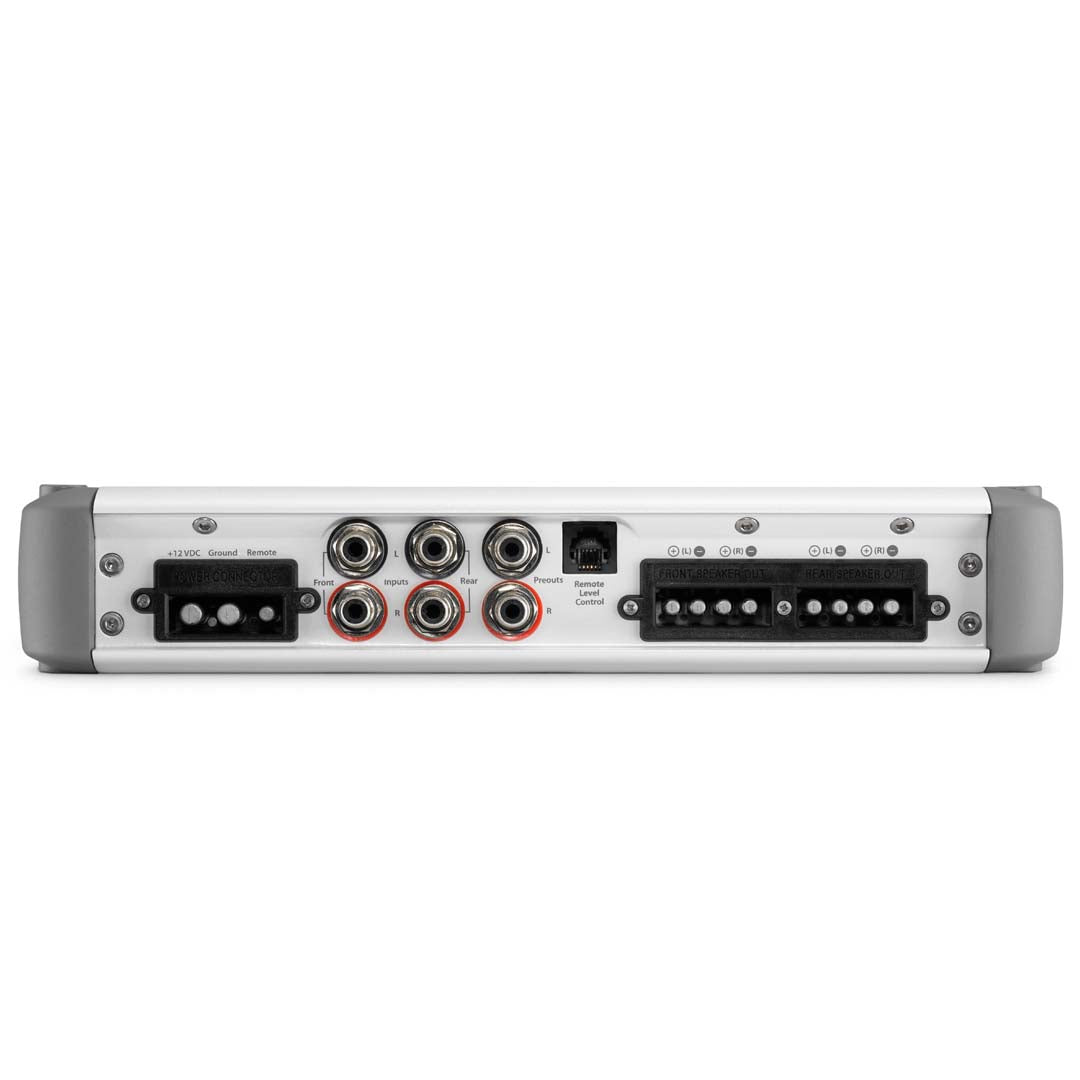 JL Audio MHD600/4 M Series 4-Channel Class D Marine Amplifier - 600W Full Range Power for Boats, Yachts & Watercraft - Perfect for Marine Audio Systems & Outdoor Entertainment