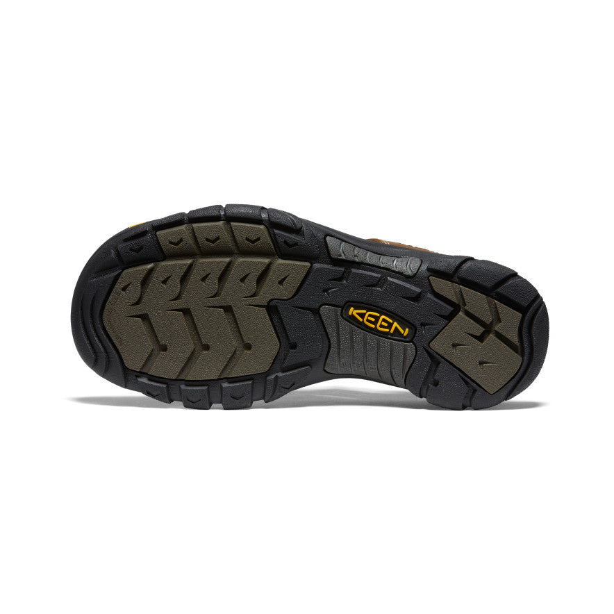 Men's Newport Leather Sandal Wide Width - Comfortable Bison Leather Sandals for Men | Perfect for Summer, Beach, and Casual Outings