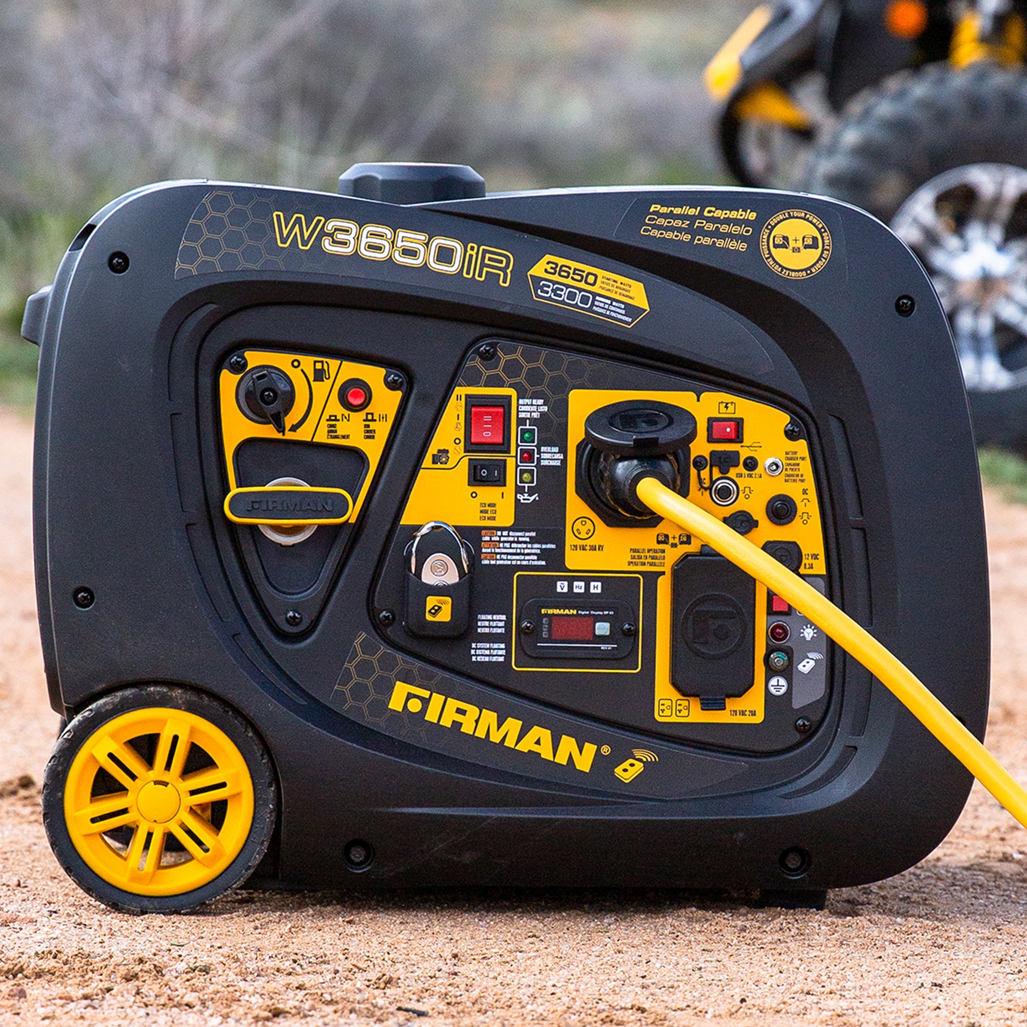 3650W Portable Inverter Generator with Remote Start - Quiet, Reliable Power for Camping, RV Trips & Emergency Backup