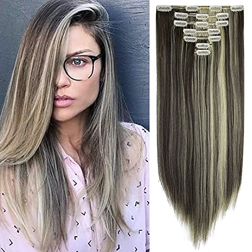 Dark Brown Mix Bleach Blonde
