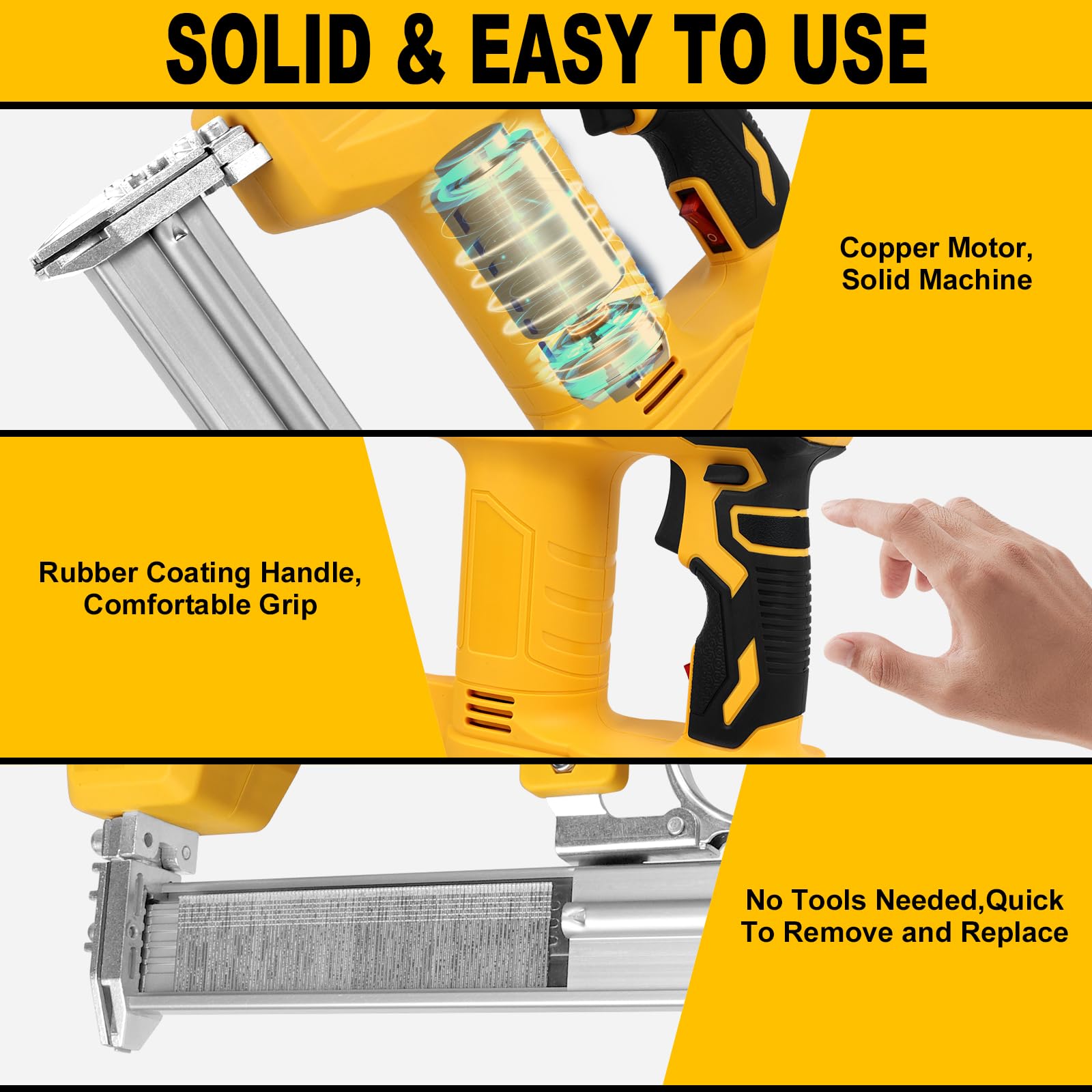 DEWALT 20V Cordless 18 Gauge Brad Nailer & Staple Gun Combo - Battery Powered (Tool Only) with 2000 Nails - Drives 1-1/4
