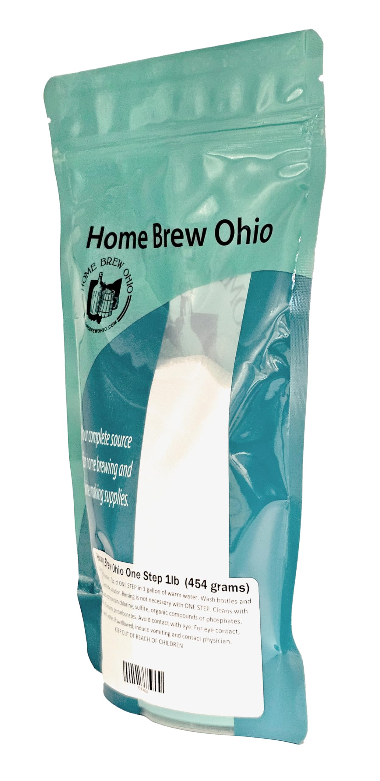 Home Brew Ohio One Step 1lb - No Rinse Cleanser for Beer Brewing & Winemaking Equipment - Perfect for Homebrewers & Winemakers