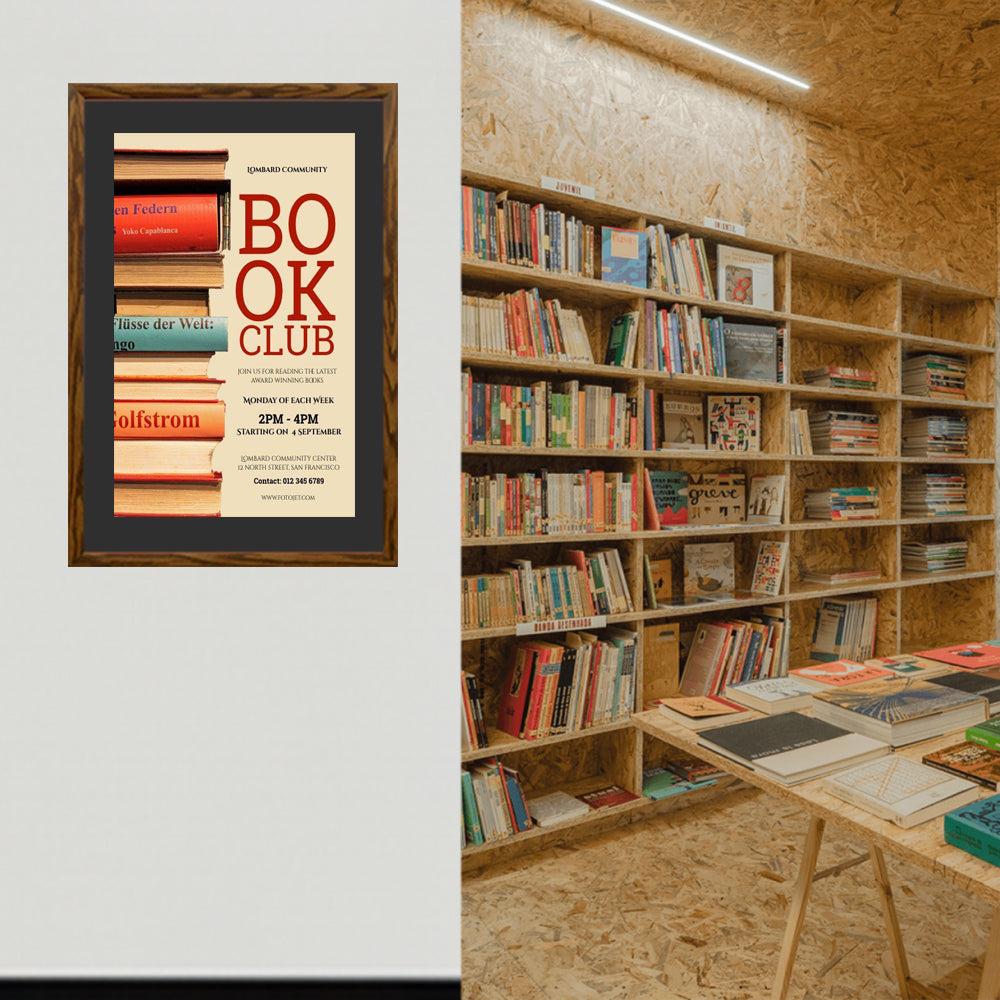 27x39 Designer Wood Snap Frames for Posters - 4 Wide Matboard - Perfect for Art Displays, Home Decor & Gallery Exhibitions