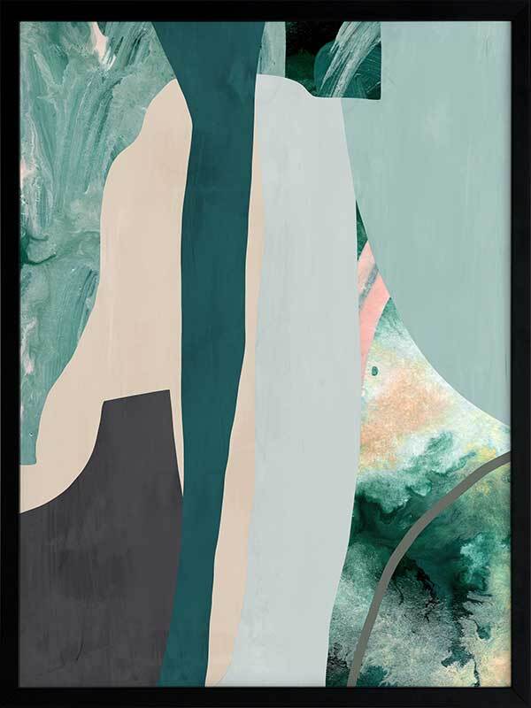 Deep Dive Framed Art Print - Ocean Themed Wall Decor for Living Room, Bedroom & Office - Perfect for Home & Office Decor