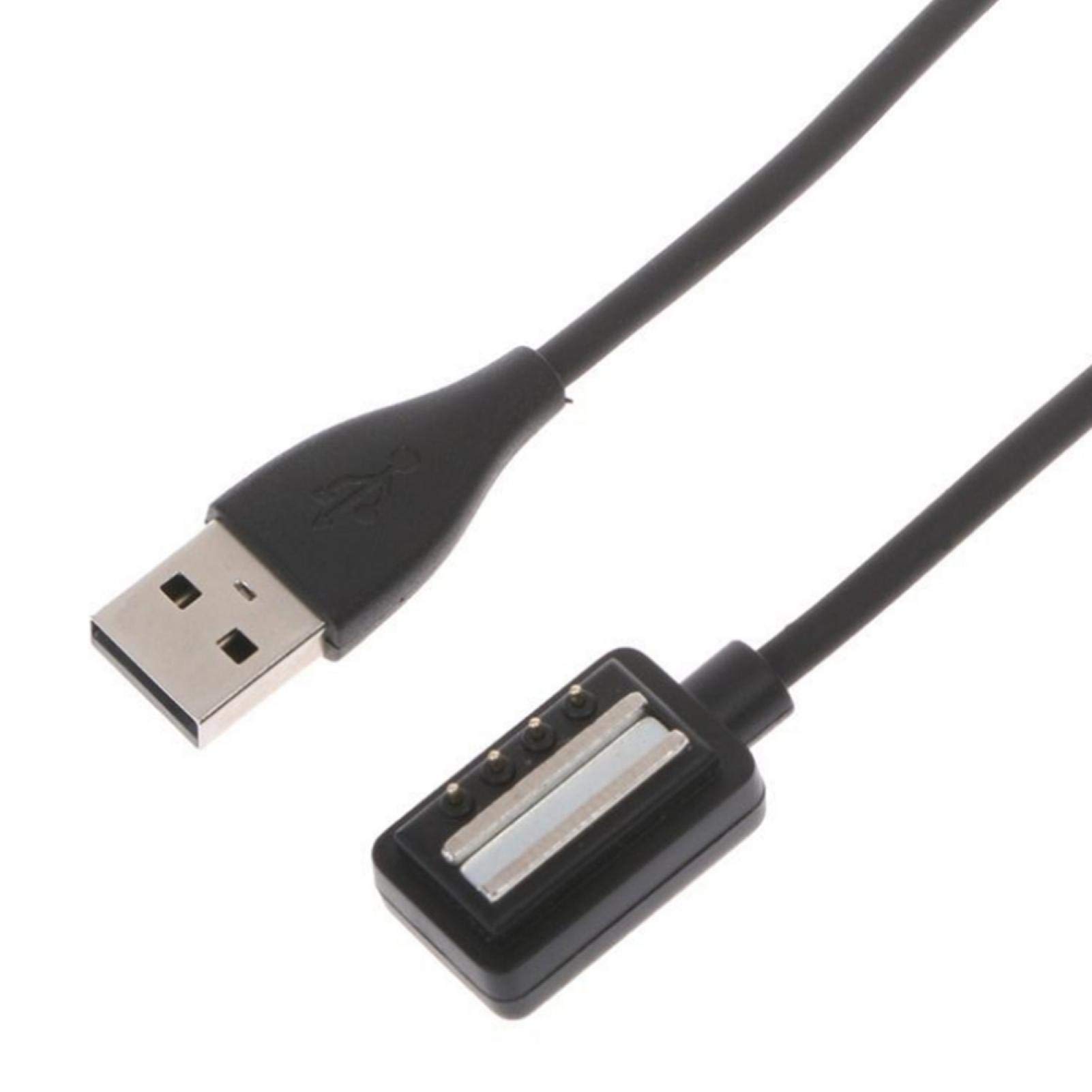 1M Fast Charging USB Cable for SUUNTO 9 Baro & SUUNTO 4 Black Smartwatches - High-Speed Data Clip Charger with Bottom Slot Design - Perfect for Travel, Workouts & Outdoor Adventures