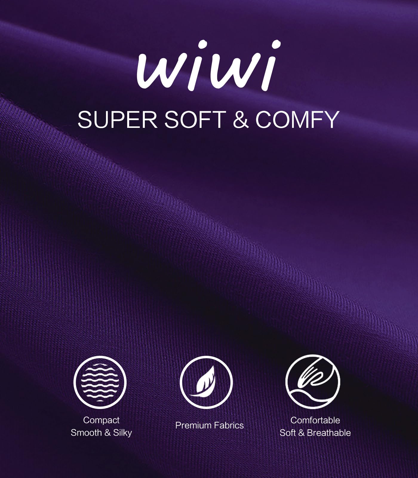 WiWi Bamboo Nightgowns for Women - Soft Long Sleeve Sleep Shirt & Comfy Loungewear - Plus Size S-4X - Eco-Friendly Sleepwear for Relaxing at Home or Overnight Stays
