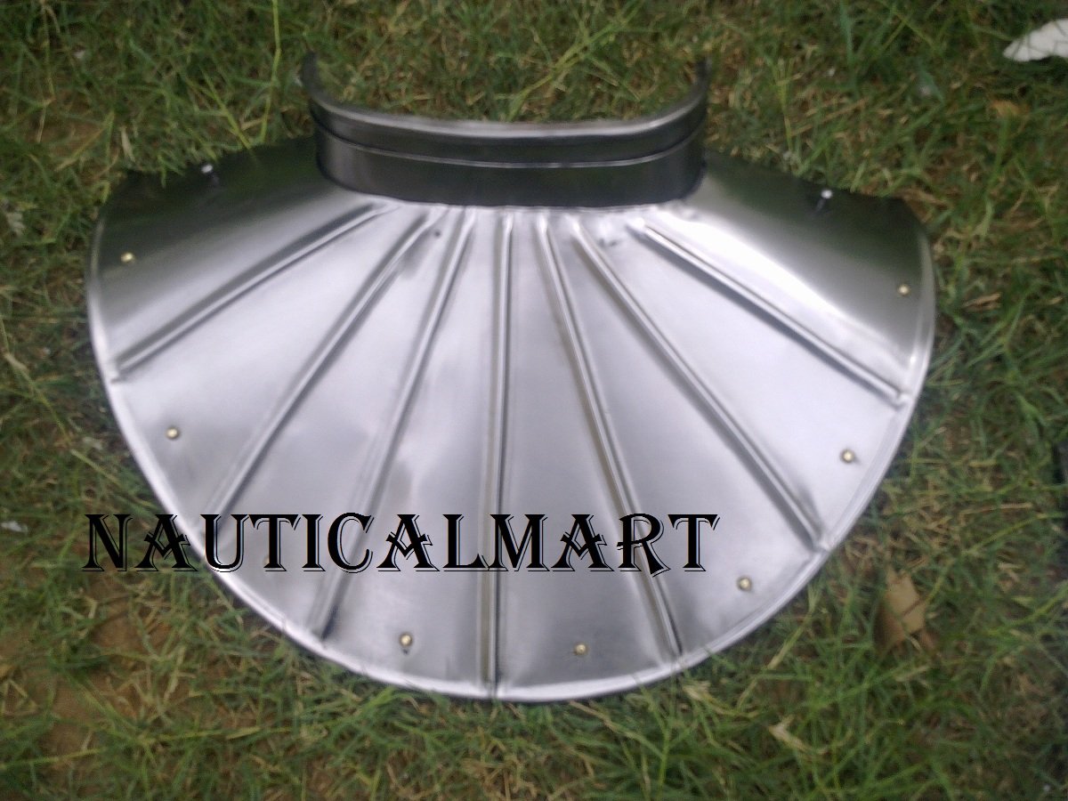 Medieval Knights Steel Plate Armor Gorget - Authentic Historical Neck Protection for LARP, Cosplay & Renaissance Fairs | Durable Metal Armor for Reenactments, Theater & Collectors