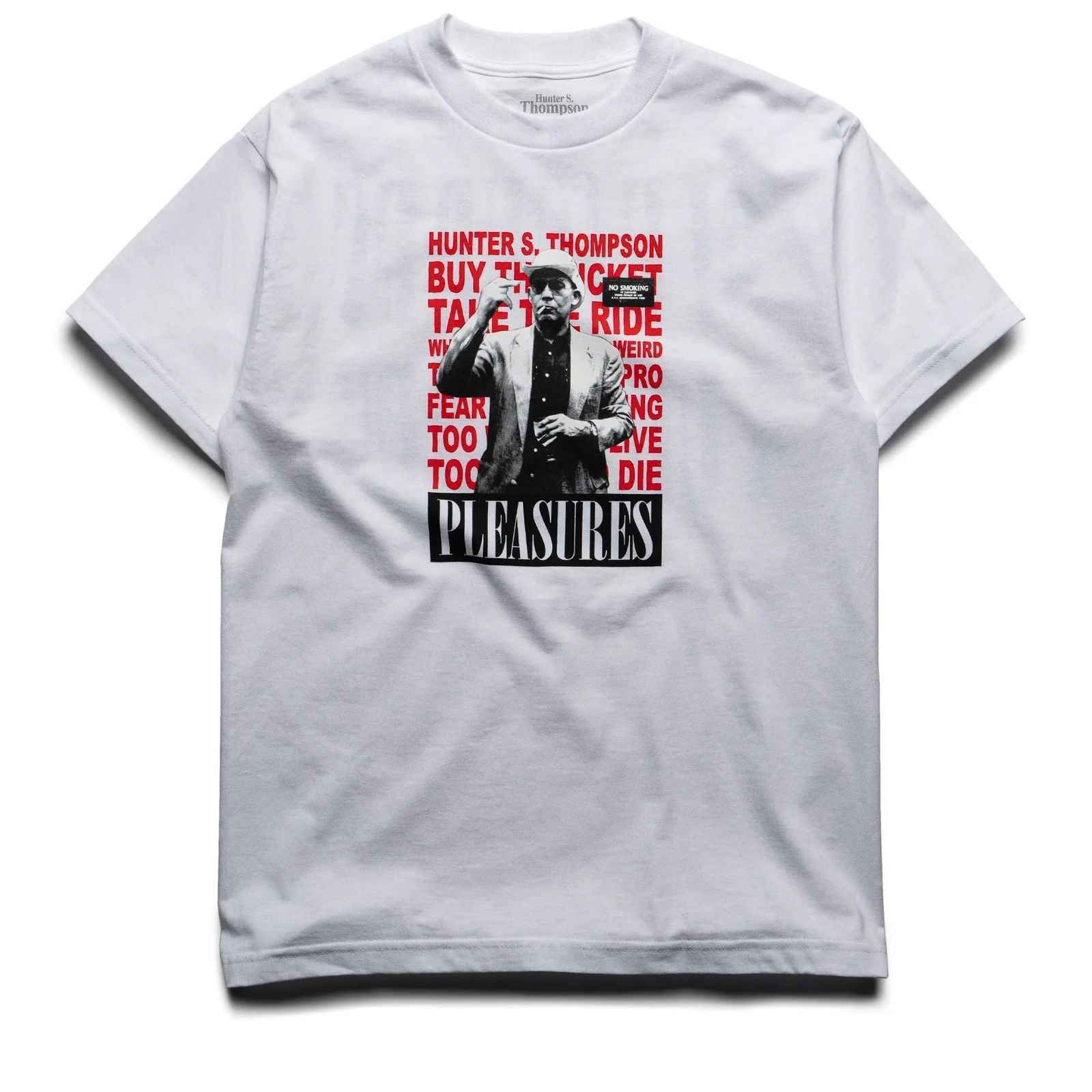 PLEASURES No Smoking Graphic T-Shirt for Men & Women - Trendy Streetwear Tee for Casual Outfits, Concerts, and Everyday Wear