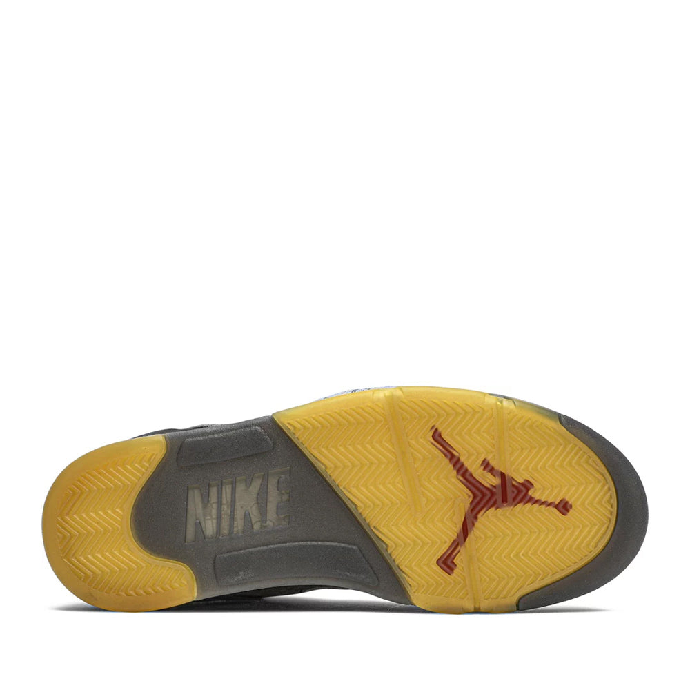 Nike x Off-White Air Jordan 5 Retro Black Sneakers - Men's Basketball Shoes for Streetwear & Casual Style