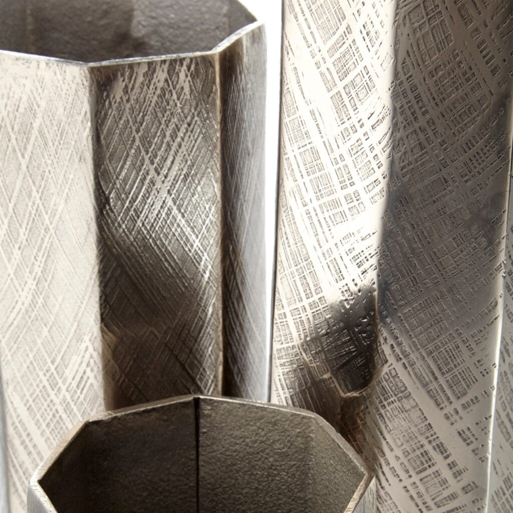 Cyan Design 09818 Danielle Vase - Antique Silver Small Decorative Vase for Home, Office, Wedding & Gift Decor