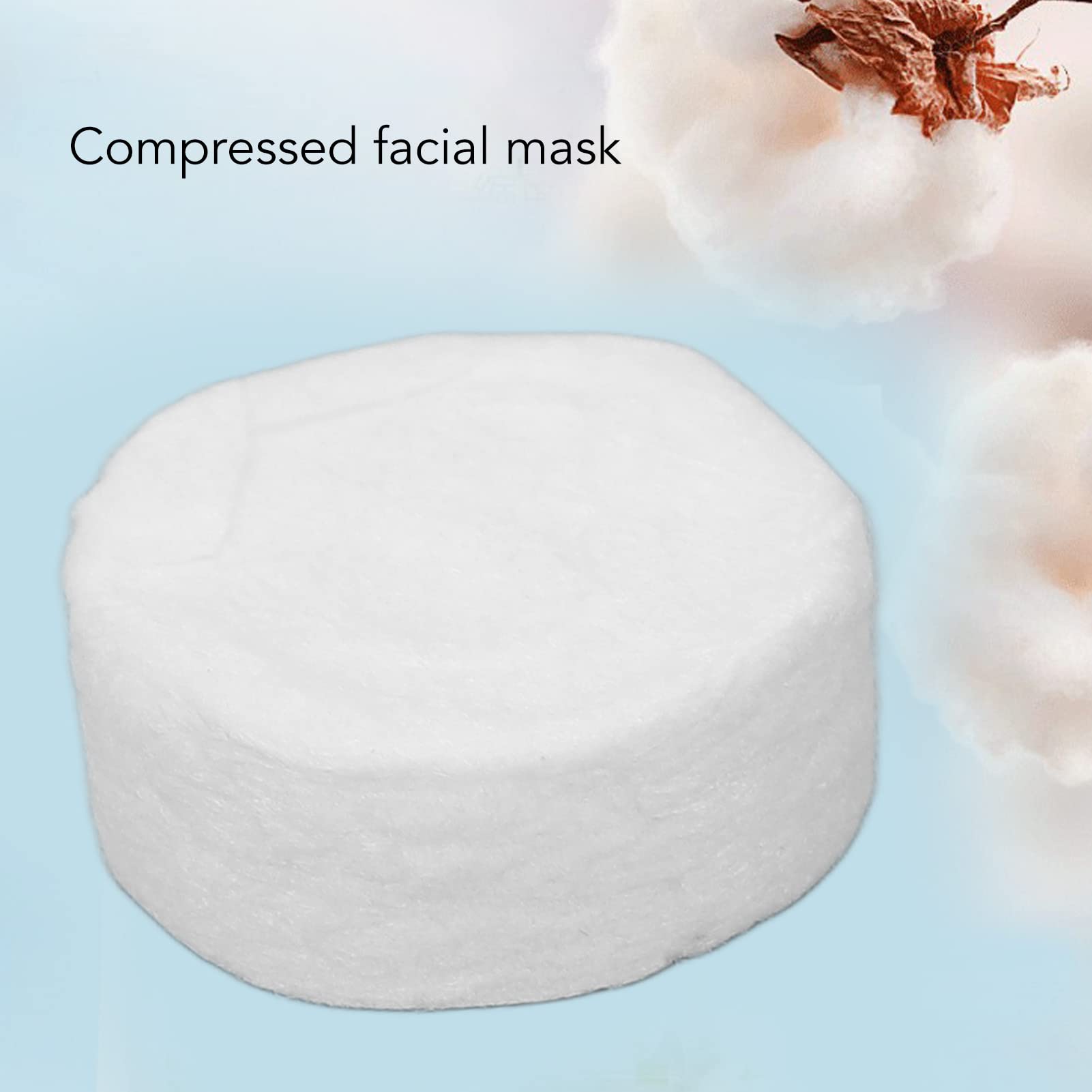 100pcs Compressed Facial Mask Sheets - DIY Disposable Cotton Paper Face Masks for Hydration & Skin Care | Includes Mask Bowl, Brushes & Hair Band | Perfect for Home Spa, Beauty Salon & Self-Care Routine