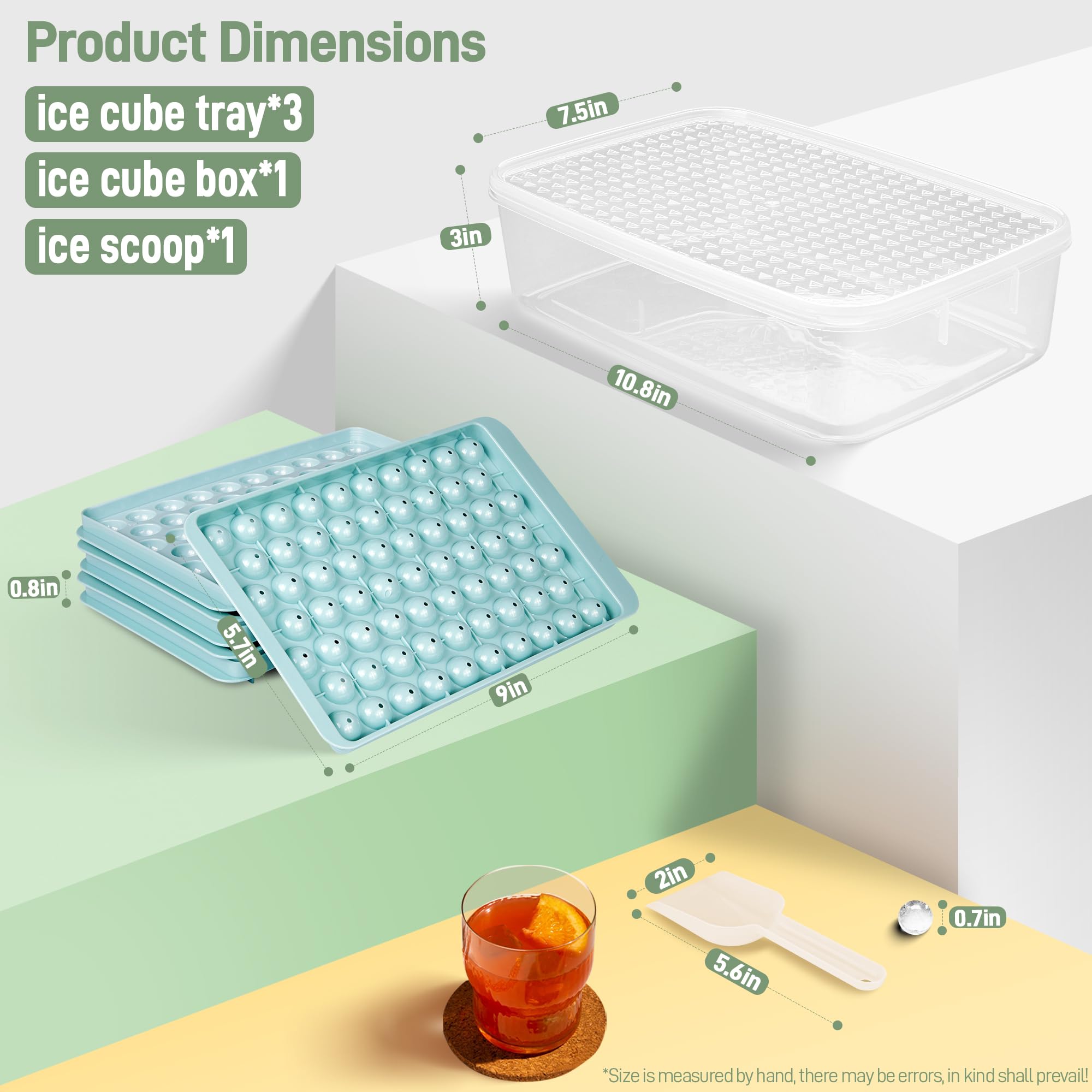 Premium Ice Cube Tray with Lid and Storage Bin - 5-Pack Silicone Ice Maker Mold for Whiskey, Cocktails, Coffee & Drinks | Perfect for Home Bars, Parties & Everyday Beverage Chilling