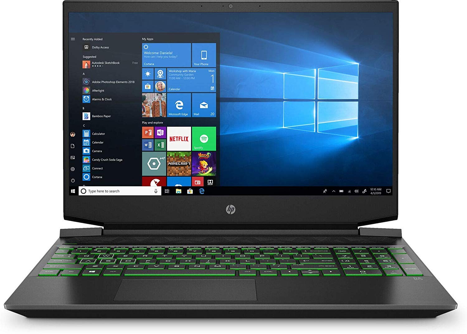 HP Pavilion Gaming 15 Laptop - AMD Ryzen 5 3550H (Up to 3.7GHz), 8GB DDR4 RAM, 256GB NVMe SSD, 15.6