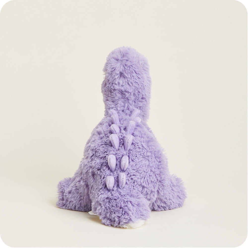 Purple Long Neck Dinosaur Warmies - Soft Plush Heating Pad for Kids & Adults | Perfect for Stress Relief, Anxiety, and Cold Weather Comfort | Great for Bedtime, Travel, and Relaxation
