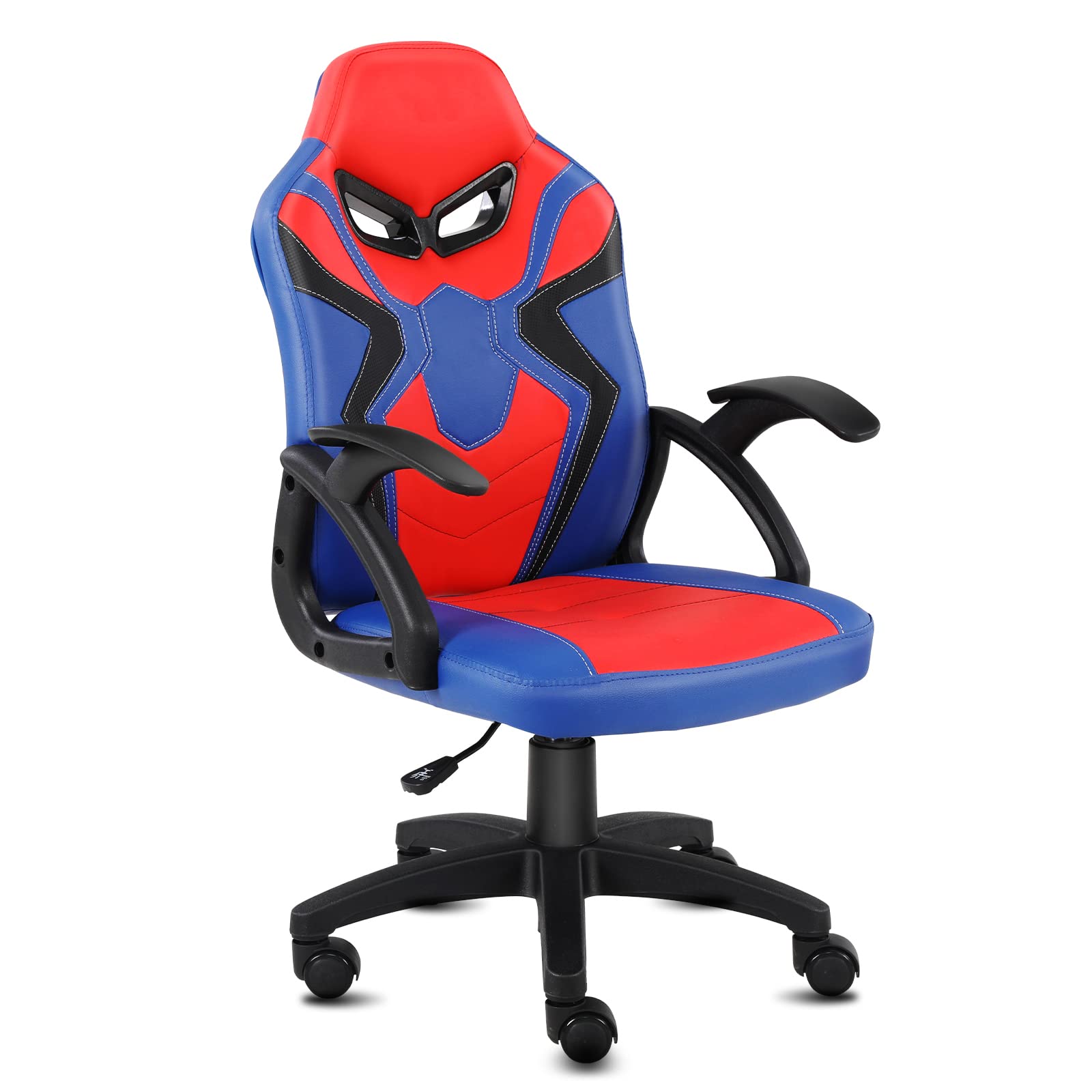 Ergonomic Gaming Chair for Kids & Teens - High Back Racing Computer Chair with Adjustable Height, Swivel Base - Blue - Perfect for Gaming, Study & Home Office Use
