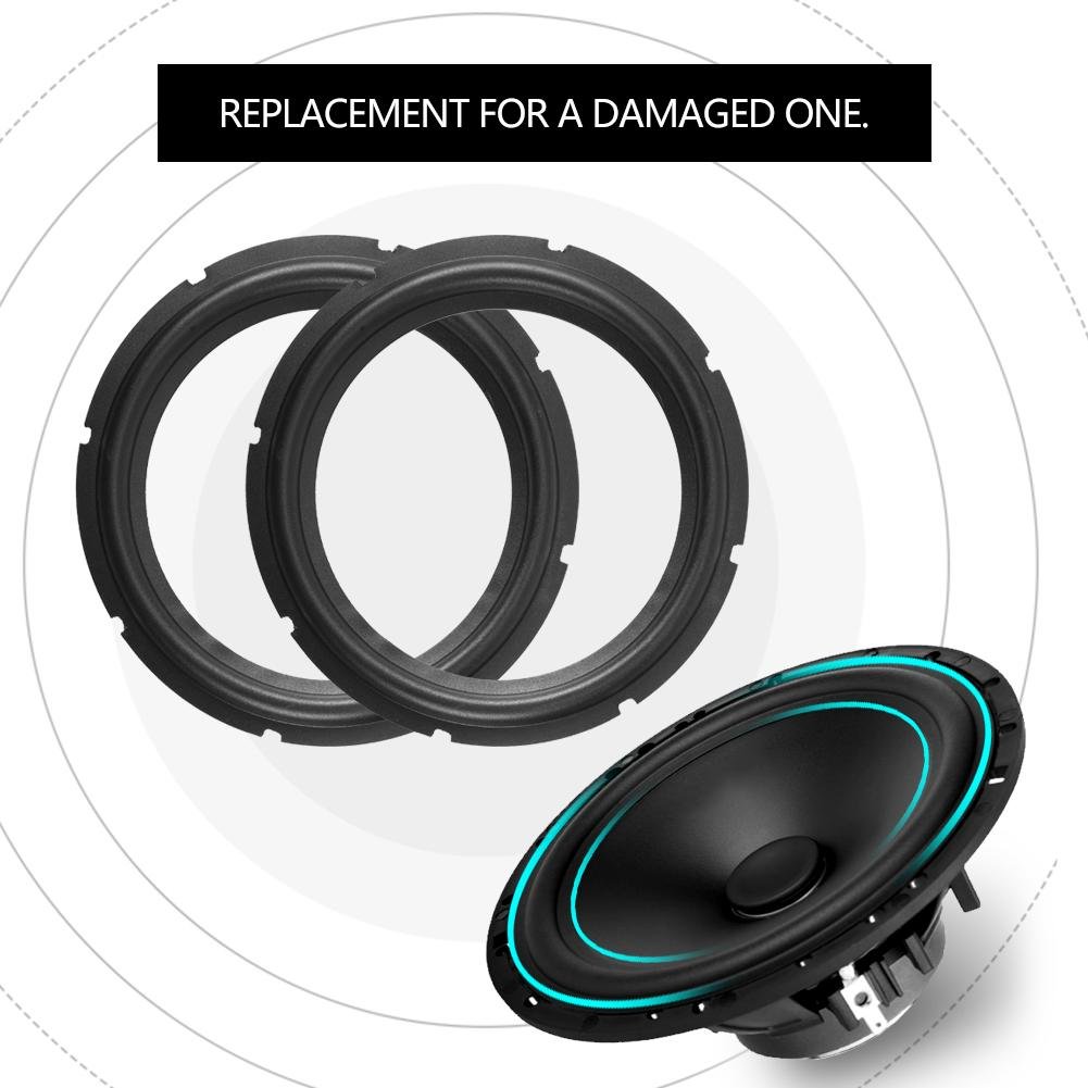 10 Inch Perforated Rubber Speaker Foam Subwoofer Surround Replacement Ring - DIY Speaker Repair Parts (2PCS) - Perfect for Home Theater, Car Audio & Studio Monitor Upgrades