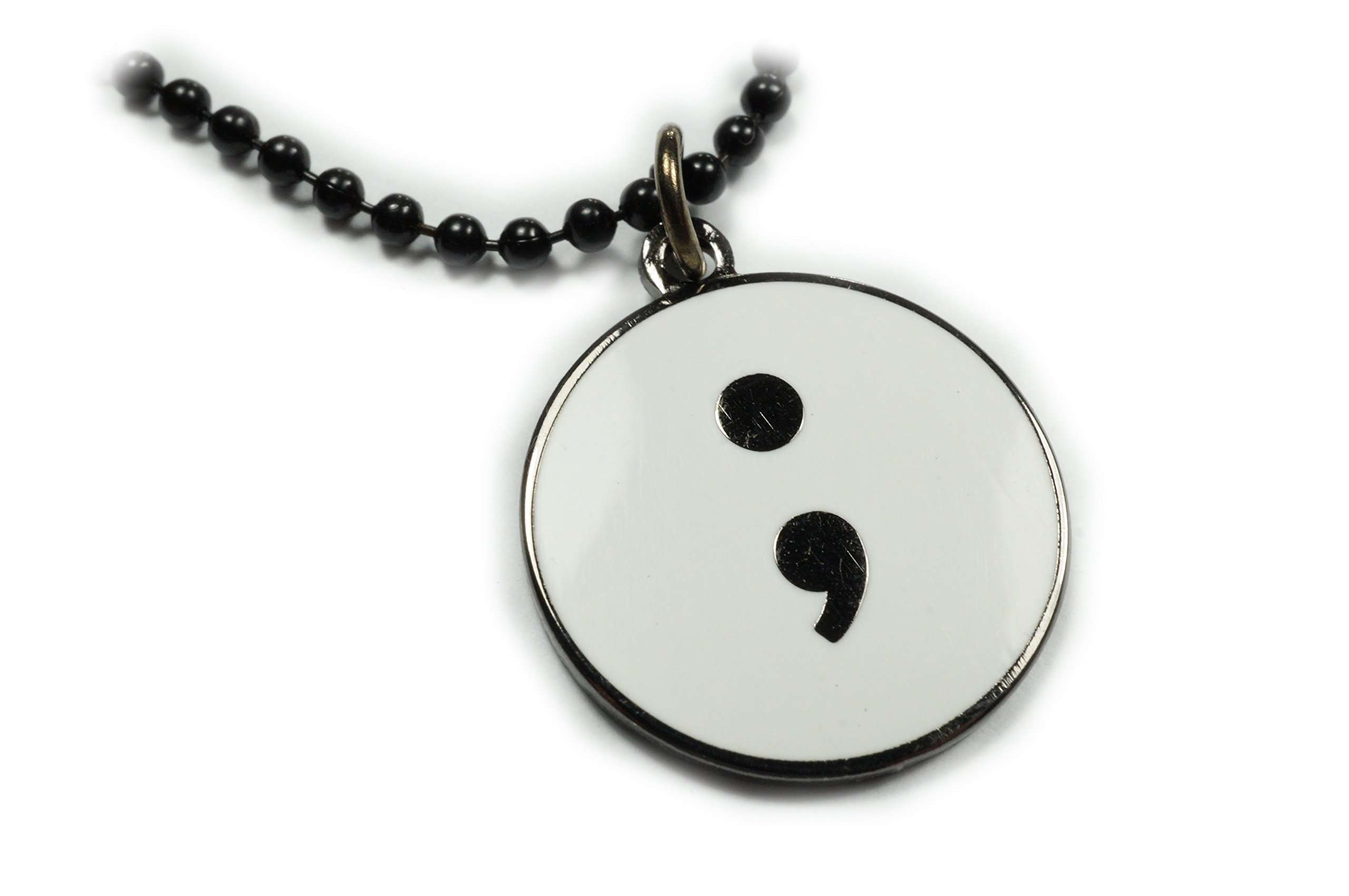 Suicide Awareness Necklace - Depression Charm Pendant with Chain for Mental Health Support