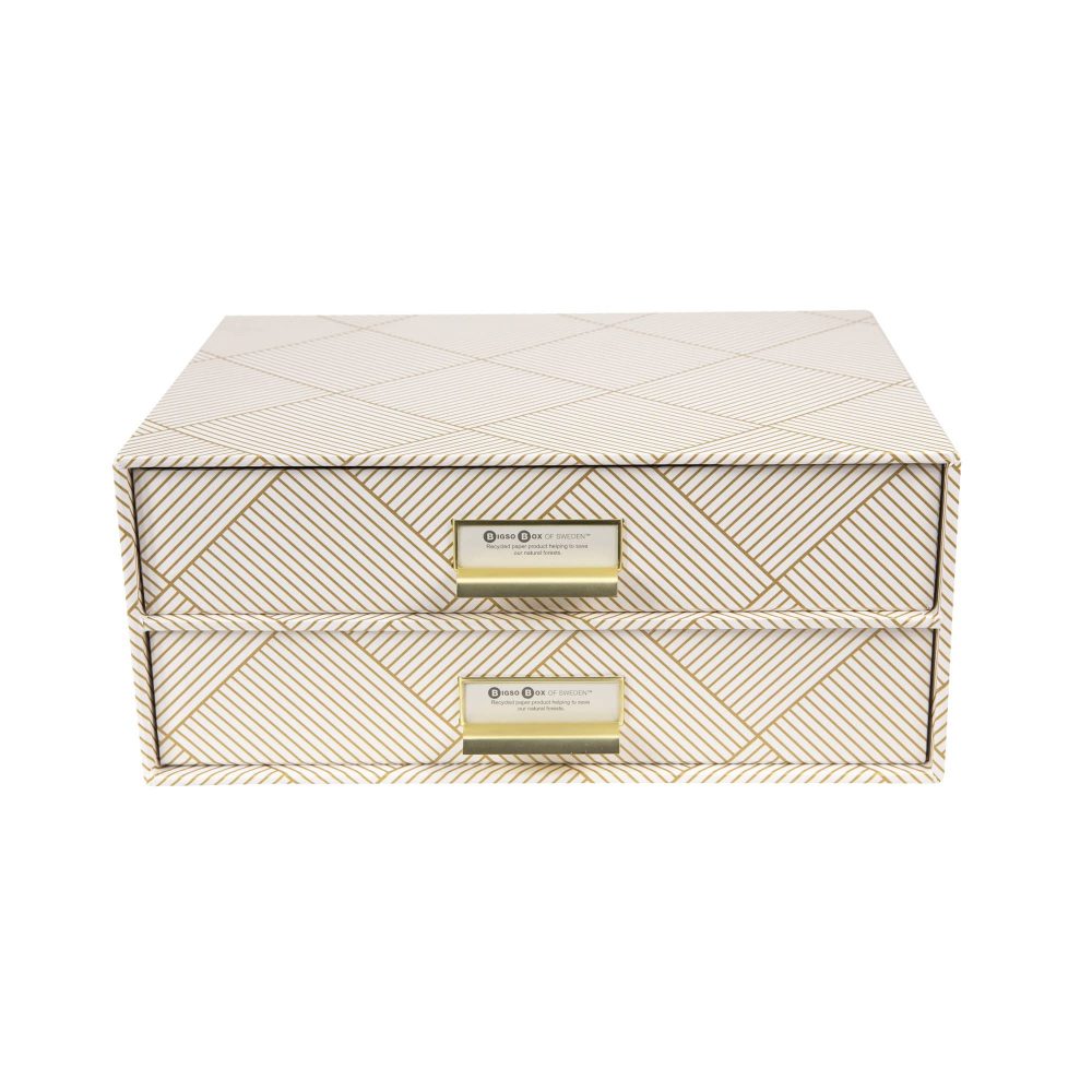 Birger 2-Drawer Nightstand with Storage - Modern Bedside Table for Bedroom, Living Room & Office - Compact Dresser with Smooth Gliding Drawers