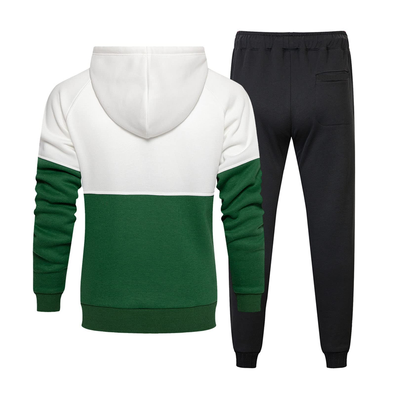 Men's Athletic Jogging Suits Set - Breathable Running Tracksuit with Patchwork Design for Gym & Outdoor Workouts - Perfect for Jogging, Training & Casual Wear