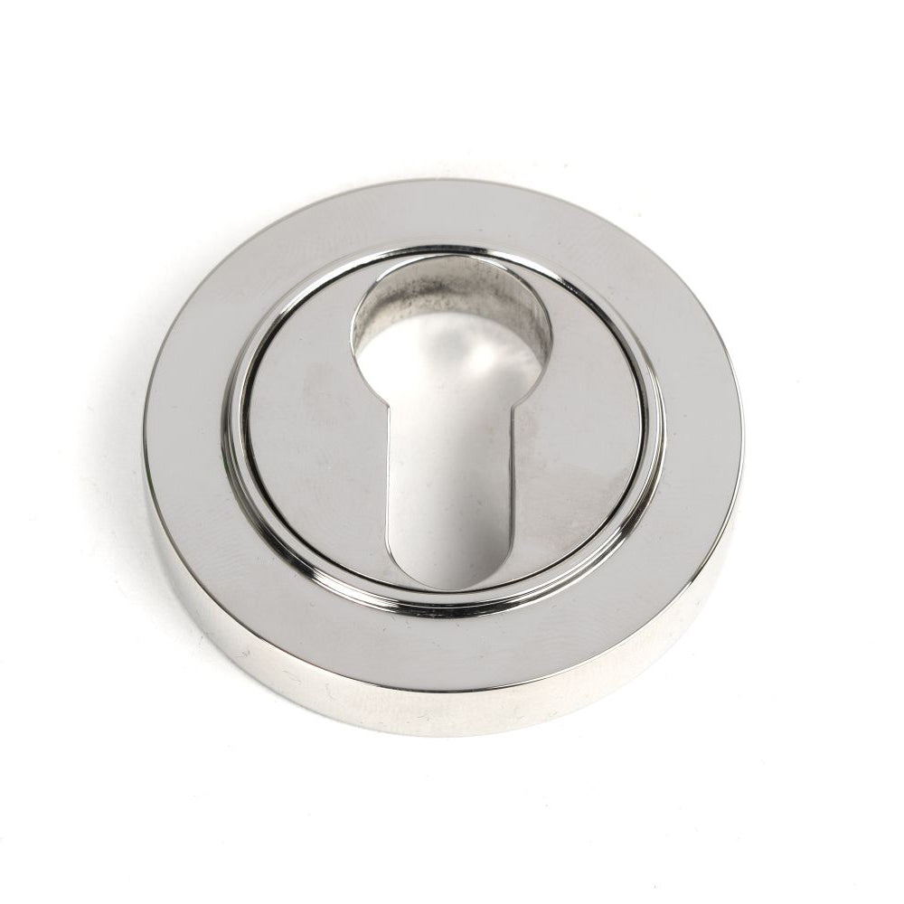 Polished Stainless Steel Concealed Round Euro Escutcheon Plate - Rustproof Bathroom & Kitchen Faucet Cover for Modern Home Decor
