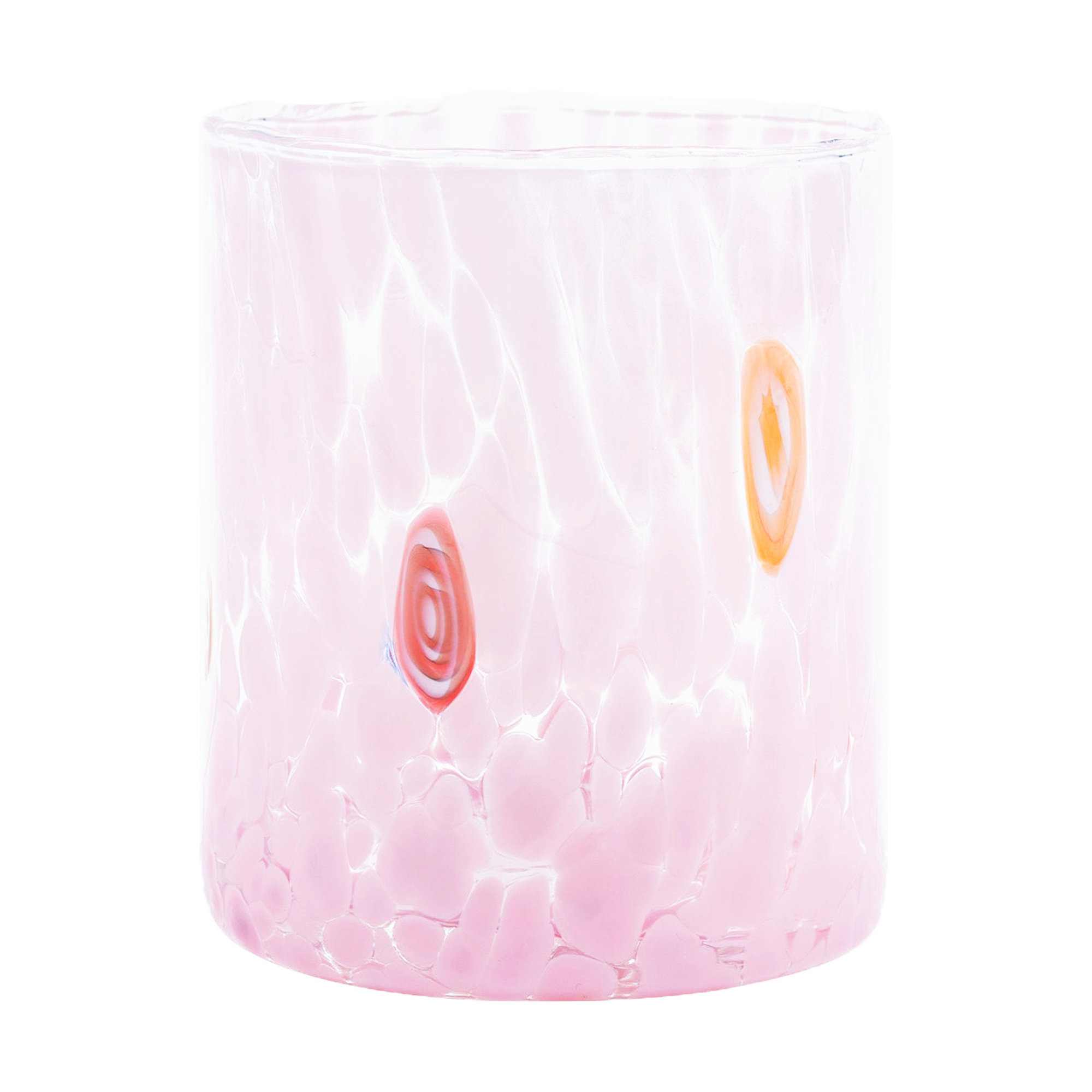 Authentic Murano Glass Pink Drinking Glasses - Handmade in Italy for Wine, Cocktails & Elegant Dining - Perfect for Weddings, Parties & Home Decor