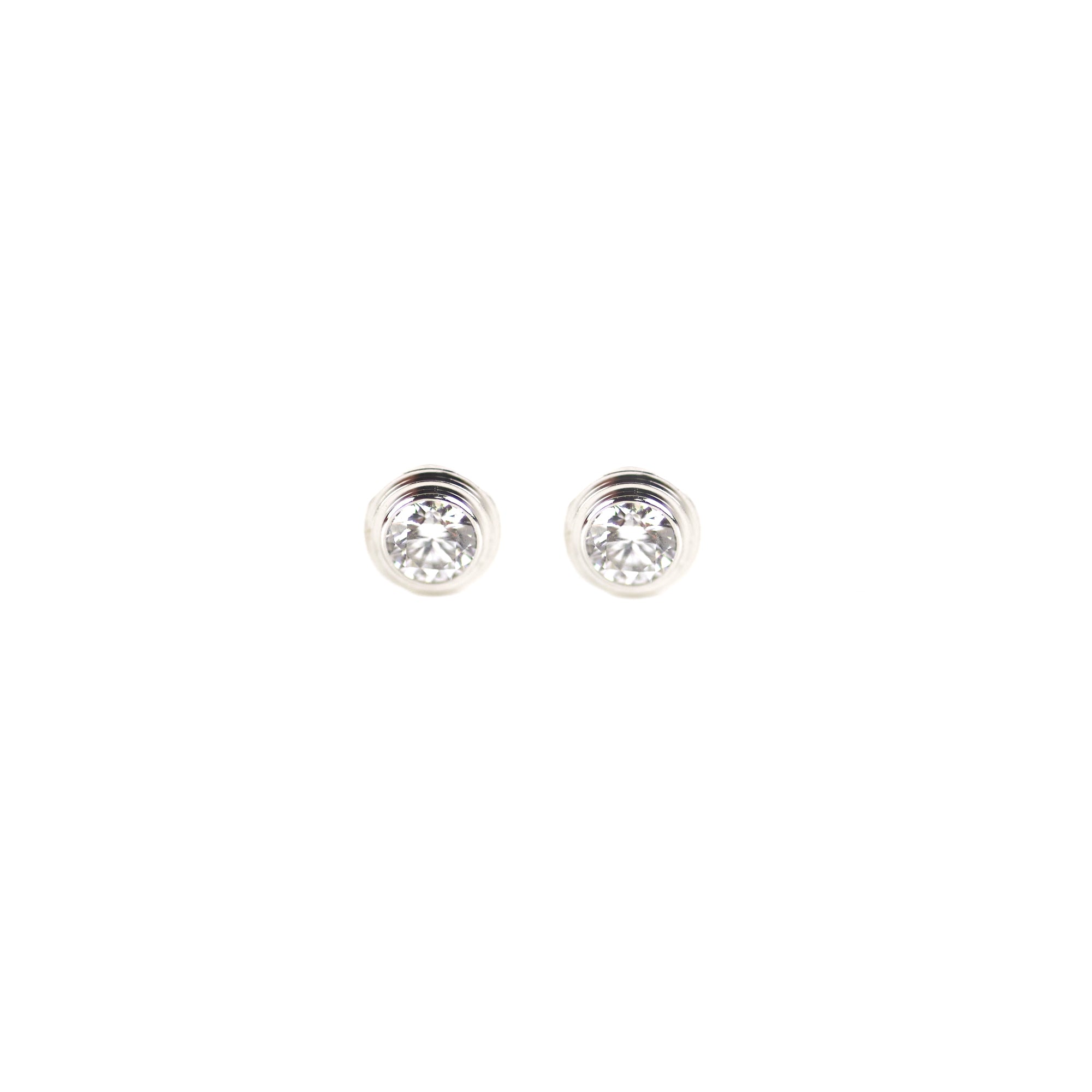 Cartier D'Amour 18K White Gold Medium Hoop Earrings for Women - Luxury Diamond Studded Jewelry for Weddings & Special Occasions