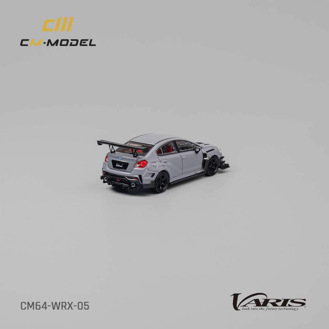 1:64 Scale Subaru Impreza STi VARIS Widebody 2.0 Diecast Model Car - Gray - Collectible Miniature for Display, Racing Enthusiasts & Car Model Collections