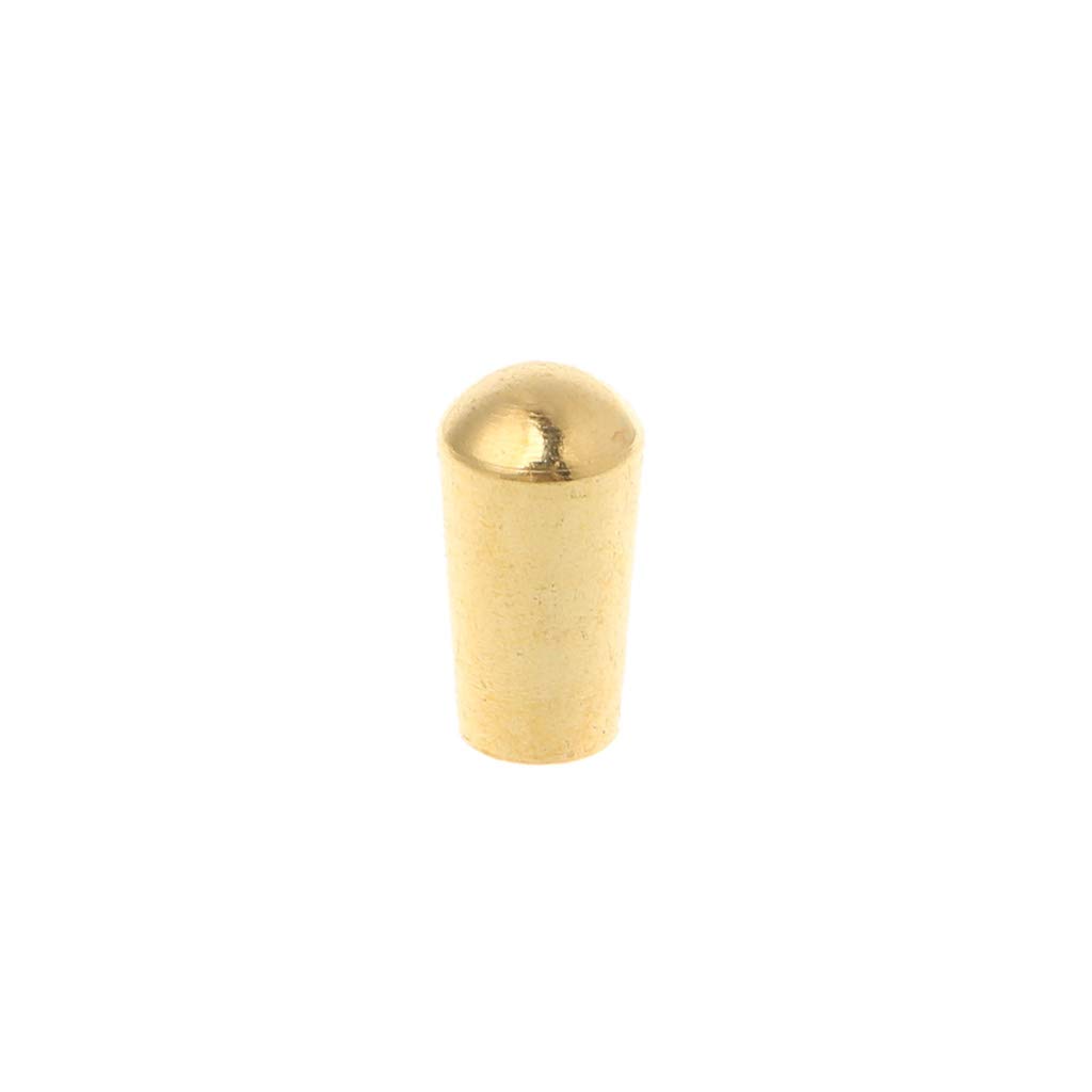 3.5mm Brass Electric Guitar Toggle Switch Knob - Gold Plated Tip Cap Button for Guitar Pickups & Electronics (Perfect for DIY Guitar Repair & Customization)