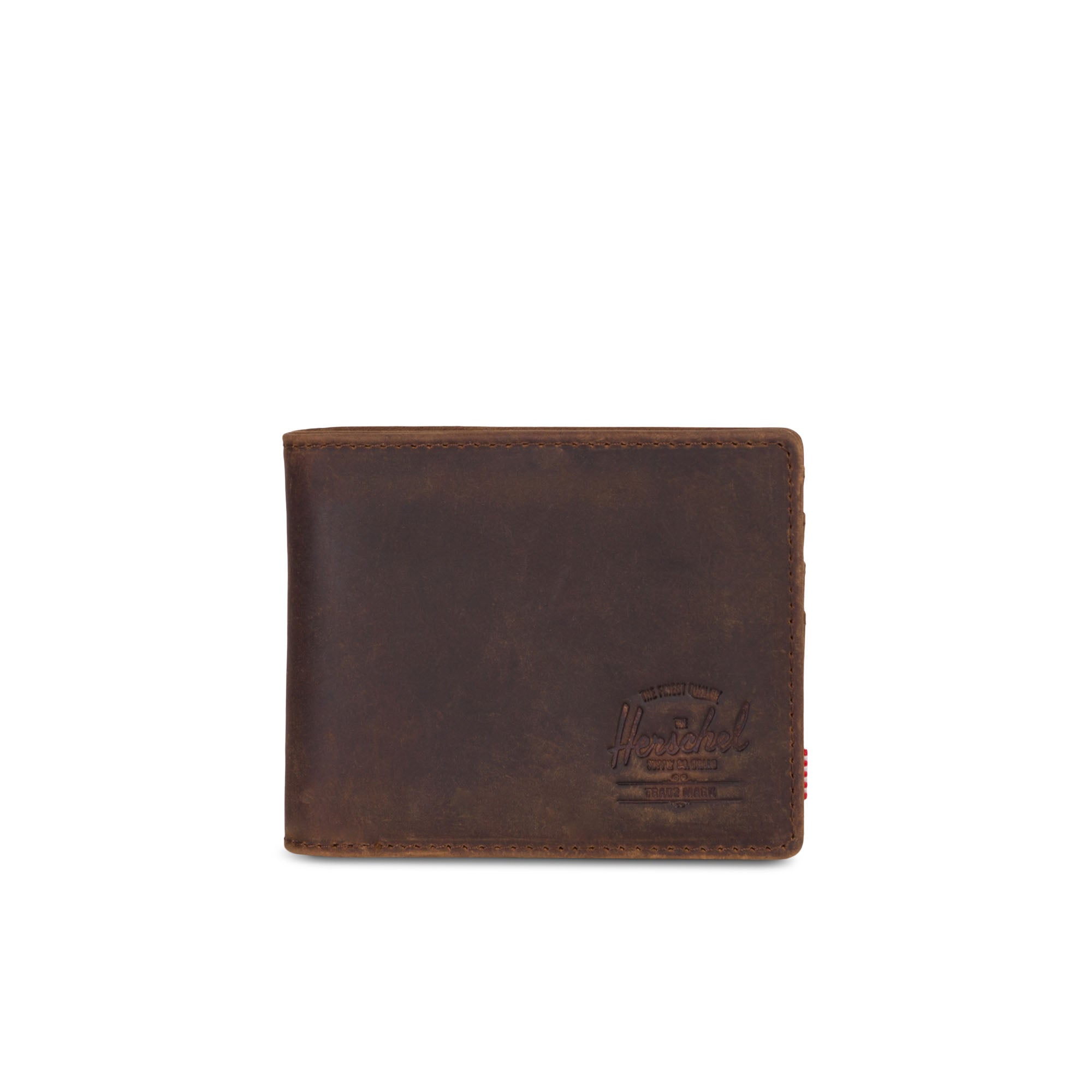 Herschel Roy Wallet - Genuine Brown Nubuck Leather RFID Blocking Slim Bifold Wallet for Men | Perfect for Everyday Carry, Travel & Business