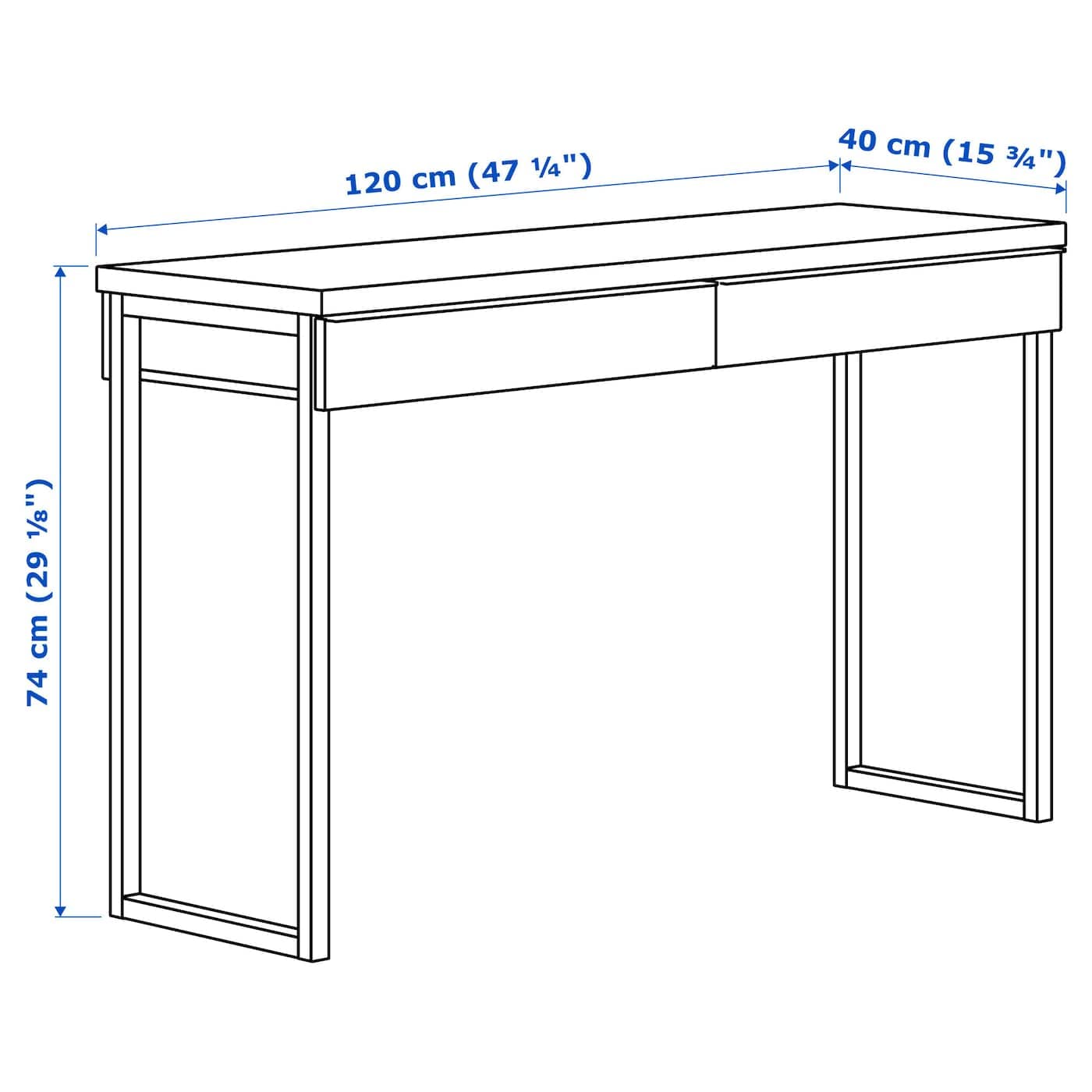 Bestå Burs Desk - High Gloss White Modern Home Office Desk | IKEA Stylish Workstation for Small Spaces & Home Offices
