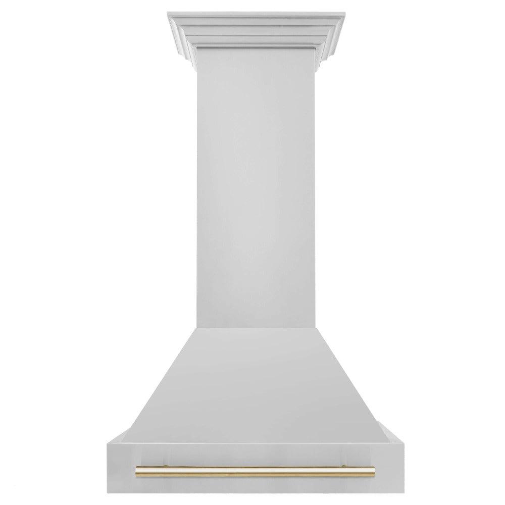 ZLINE Autograph Edition 30 Inch Stainless Steel Range Hood with Stainless Steel Shell & Handle (8654STZ 30) - Professional Kitchen Ventilation for Home Chefs