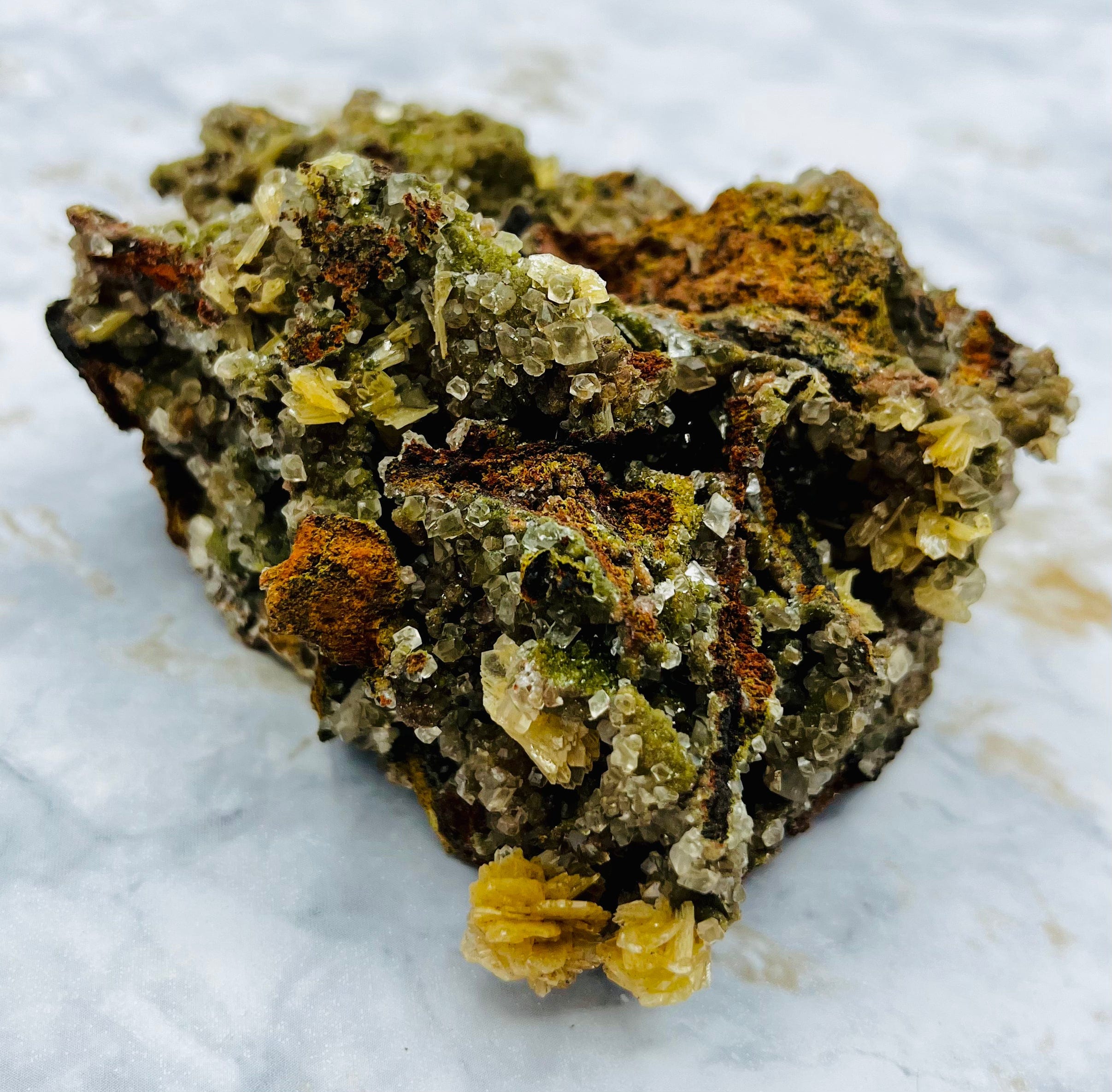 Conichalcite Mineral Specimen - Rare Green Crystal for Collectors, Healing & Home Decor | Geology Enthusiasts Gift & Display Piece