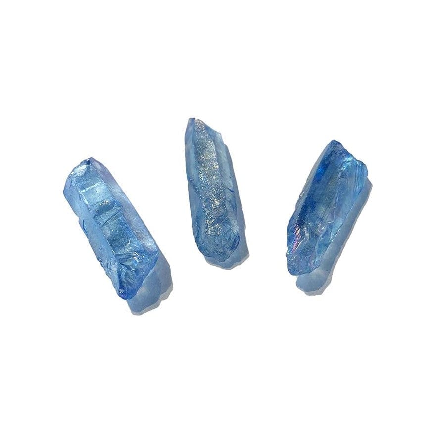 Aqua Aura Quartz Point - Natural Healing Crystal for Meditation, Chakra Balancing & Energy Cleansing | Perfect for Home Decor, Yoga Spaces & Spiritual Gifts