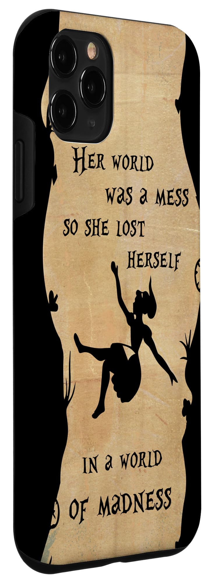 iPhone 11 Pro Case - Alice in Wonderland Madness Quote Design for Protection & Style | Perfect for Daily Use, Travel, and Gifts