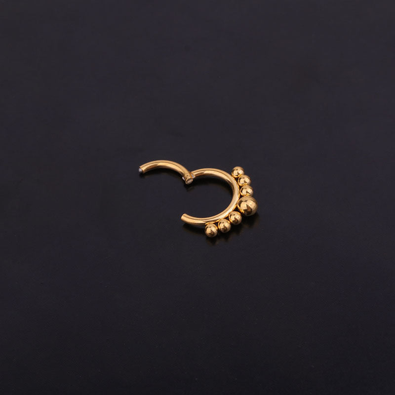 Surgical Steel Indian Septum Nose Ring Hoop - Hypoallergenic Body Jewelry for Women & Men | Perfect for Piercings, Festivals & Boho Style Outfits