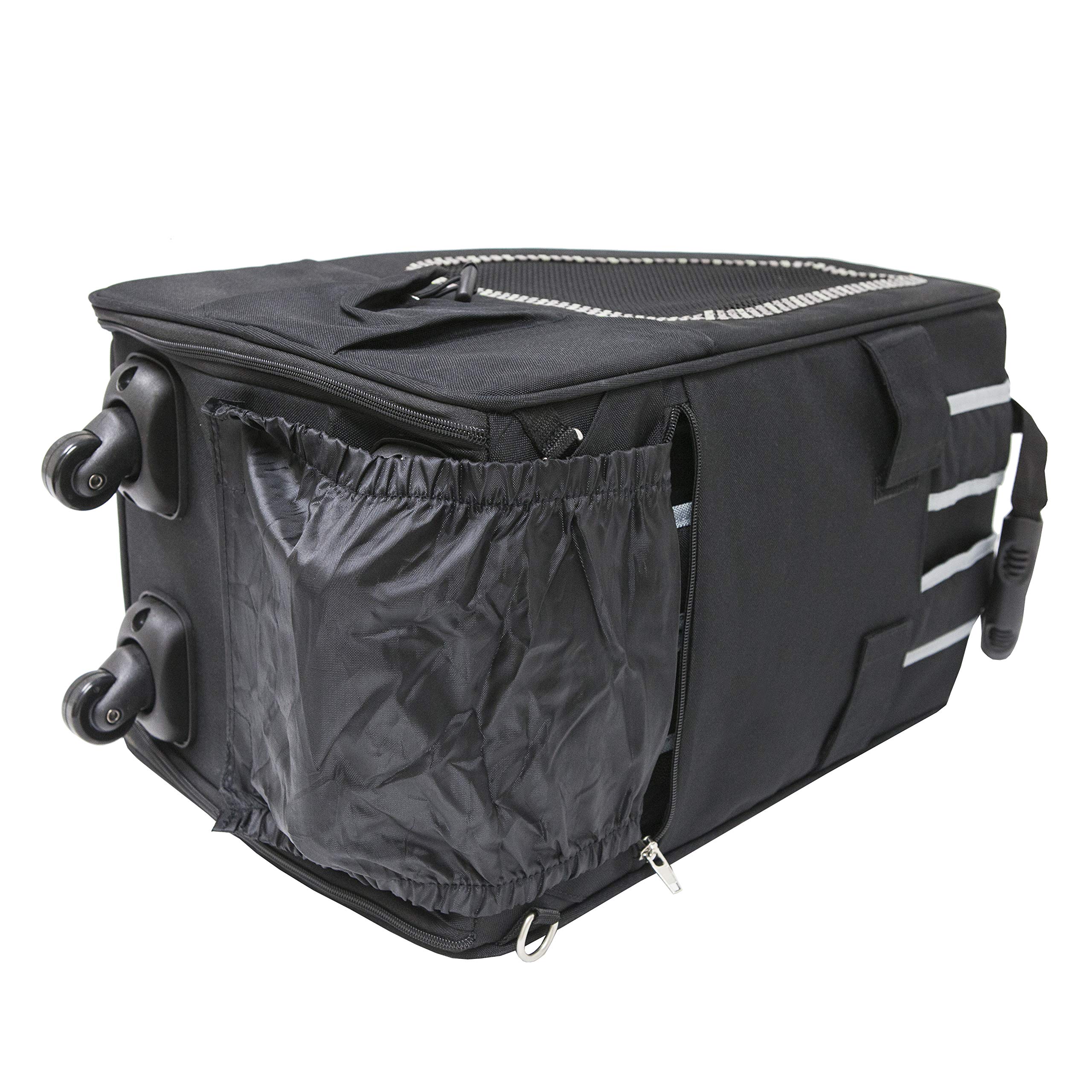 Petique Pepper 5-in-1 Complete Travel System with Pet Carrier & Stroller for Small Dogs and Cats | Portable Pet Gear for Car, Airplane & Outdoor Adventures