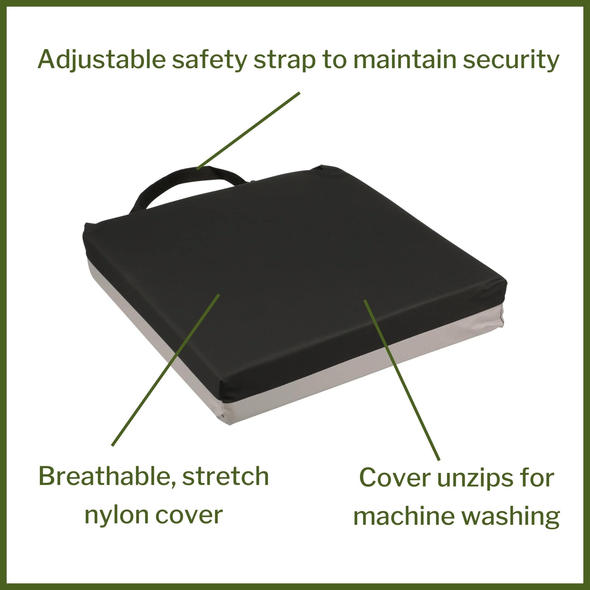 McKesson Gel & Foam Wheelchair and Office Chair Seat Cushion - 18