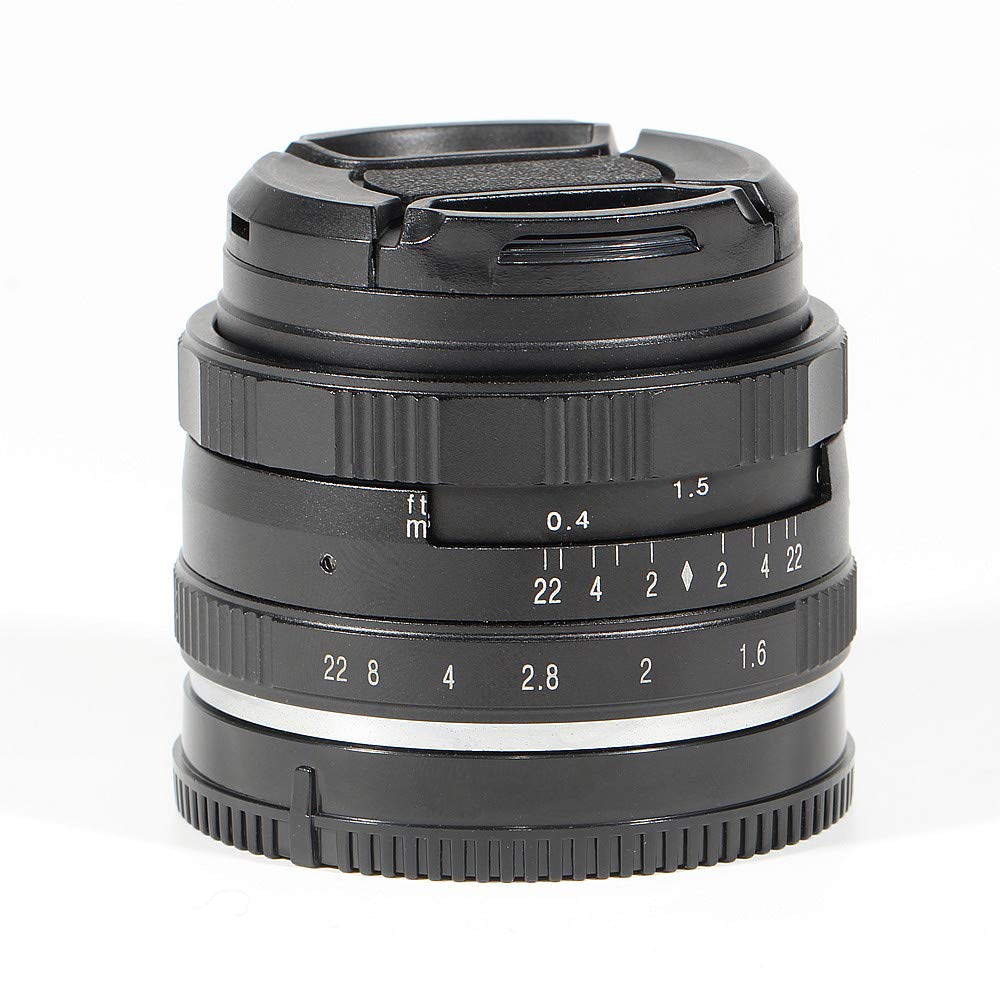 35mm F/1.6 Large Aperture HD Manual Prime Lens for Sony E Mount Cameras - Compatible with A6400, A7III, A7RIII, Alpha a9, 7R & 7 Series - Perfect for Portrait, Street & Low Light Photography