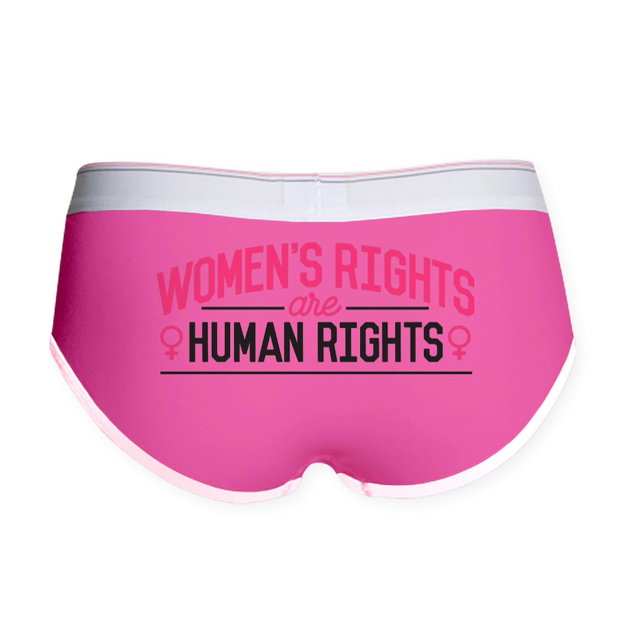 Women's Rights Boyshort Panties - Novelty Design Cotton Underwear for Women | Comfortable & Stylish for Daily Wear, Workout, and Lounge