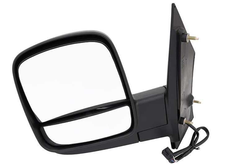 Chevrolet Chevy Express & GMC Savana 2008-2018 Power Heated Textured Black Left Side Door Mirror (Driver Side) - Replacement for Enhanced Visibility and Safety in All Weather Conditions