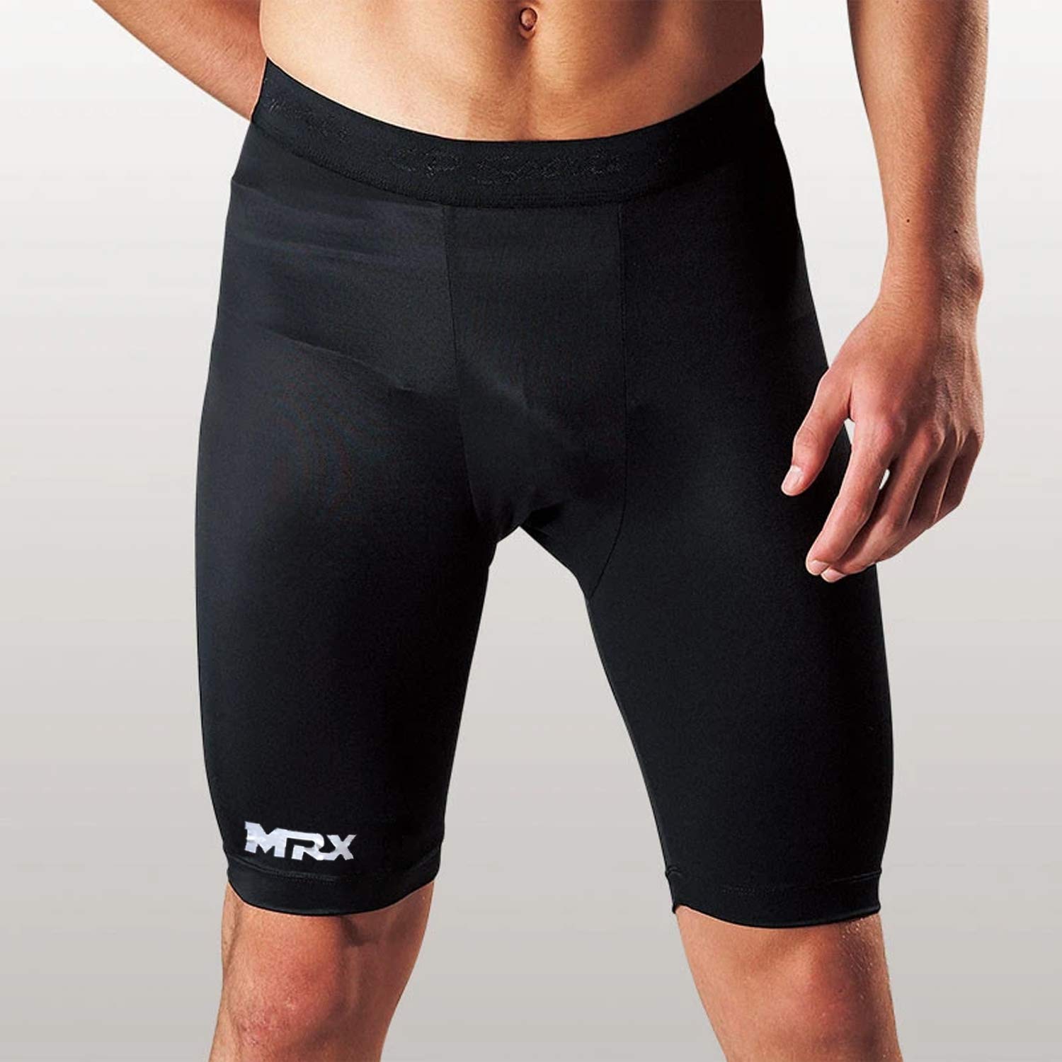 MRX Compression Shorts for Men & Women - High Performance Elastic Spandex Workout Shorts for Yoga, Running, Gym & Sports | Moisture Wicking & Breathable Activewear