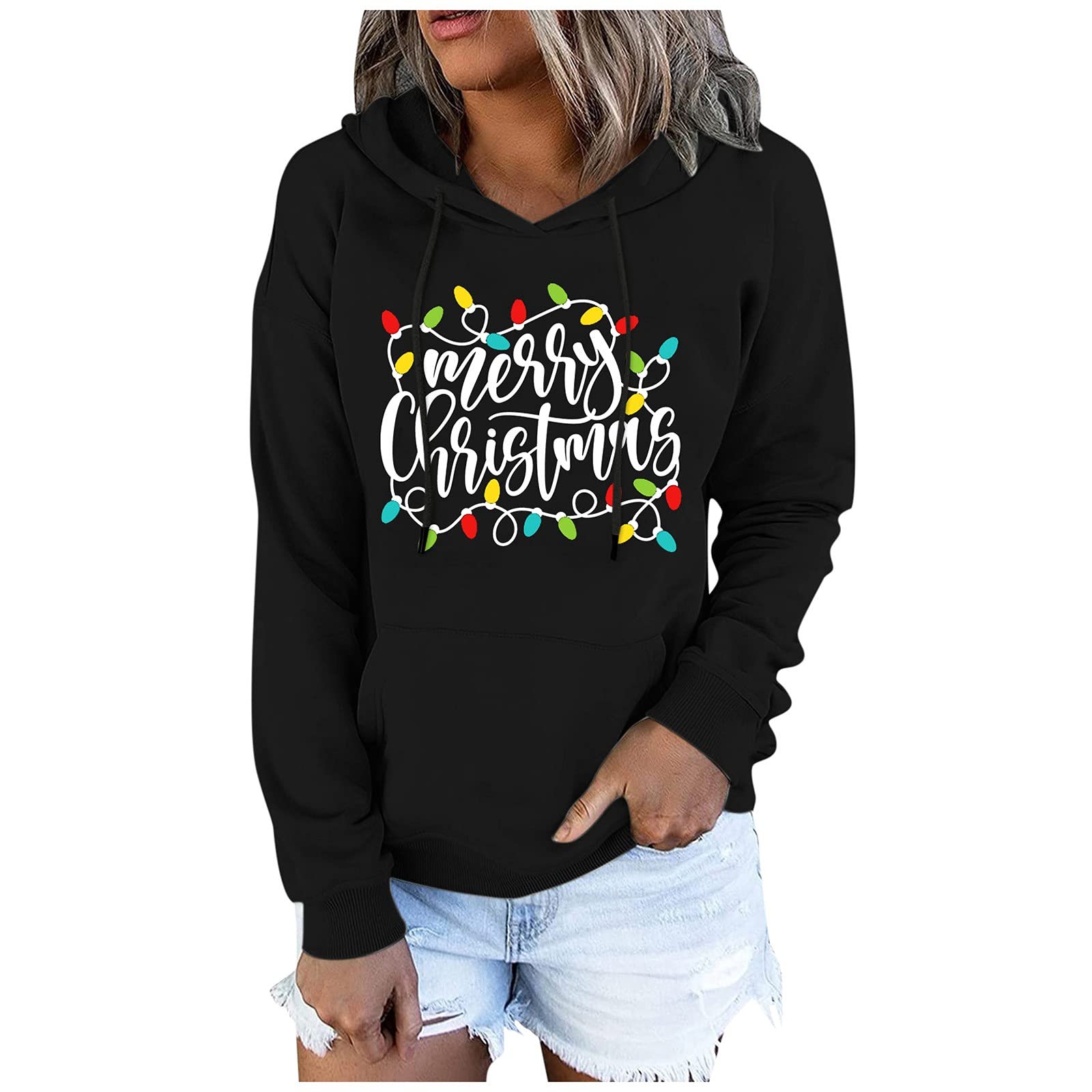 Women's Casual Long Sleeve Color Block Zip Up Hoodie with Pocket - Cozy Pullover Sweatshirt for Everyday Wear, Outdoor Activities & Lounge