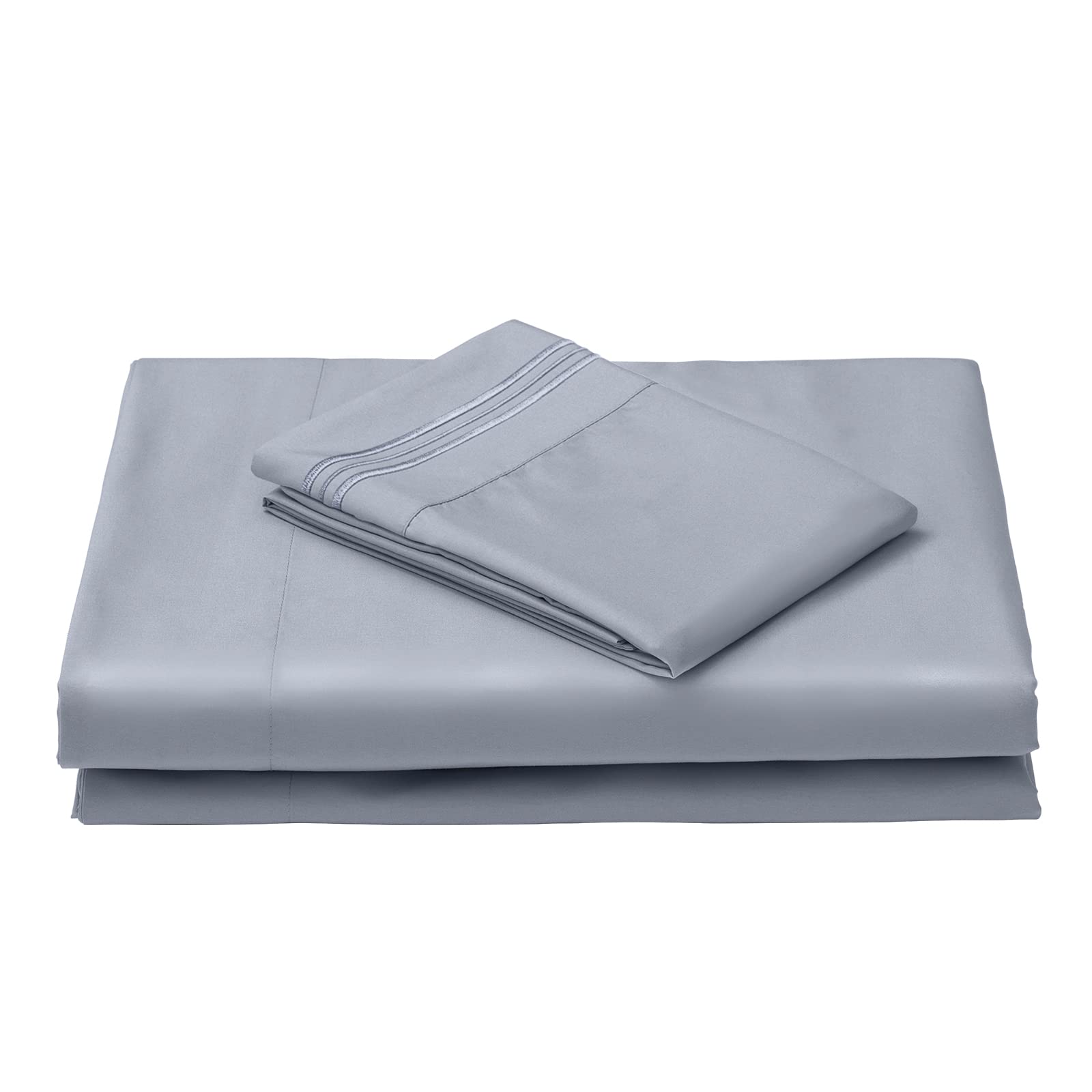 REDKEY Twin Size Bed Sheets Set - 3 Piece Soft Microfiber Bedding with Deep Pocket & Wrinkle Resistant - Easy Care (Twin, Lavender) - Perfect for Kids Rooms, Guest Beds & Dorm Essentials