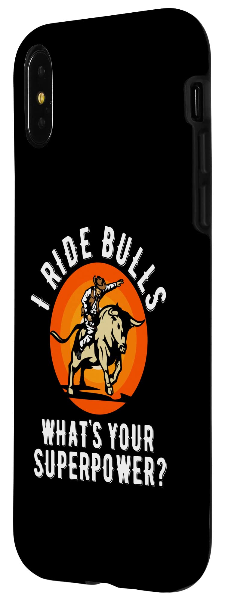 iPhone X/XS Rodeo Bull Rider Case - Durable Phone Cover for Cowboy & Western Lovers - Perfect for Rodeo Events, Ranchers & Country Music Festivals