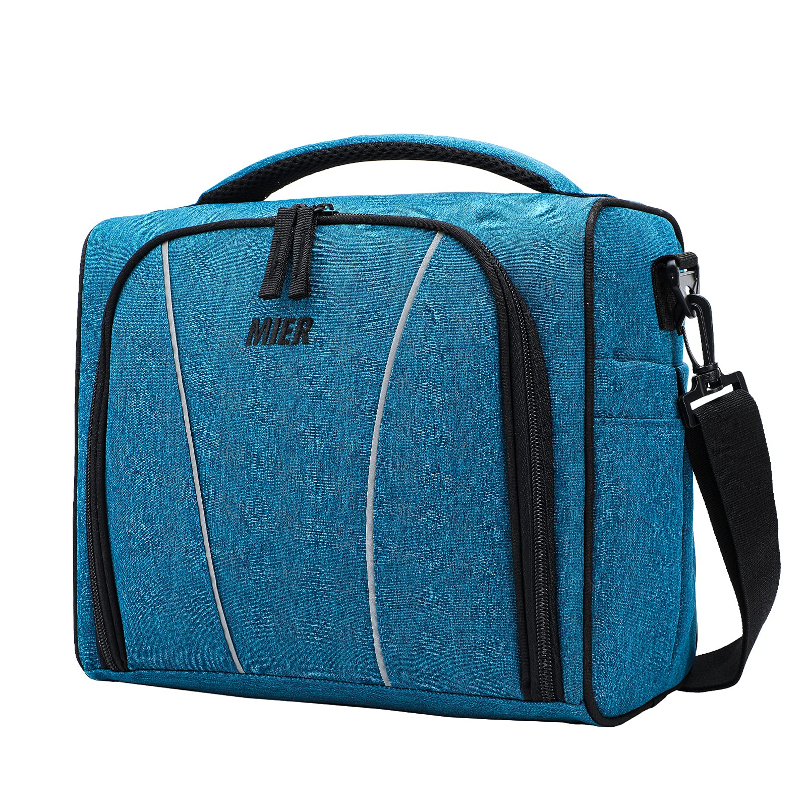 MIER Large Insulated Lunch Box - 16 Can Soft Cooler Tote for Men & Women - Leakproof Work Office School Picnic Lunch Bag - Perfect for Meal Prep, Outdoor Activities & Daily Commute - Blue