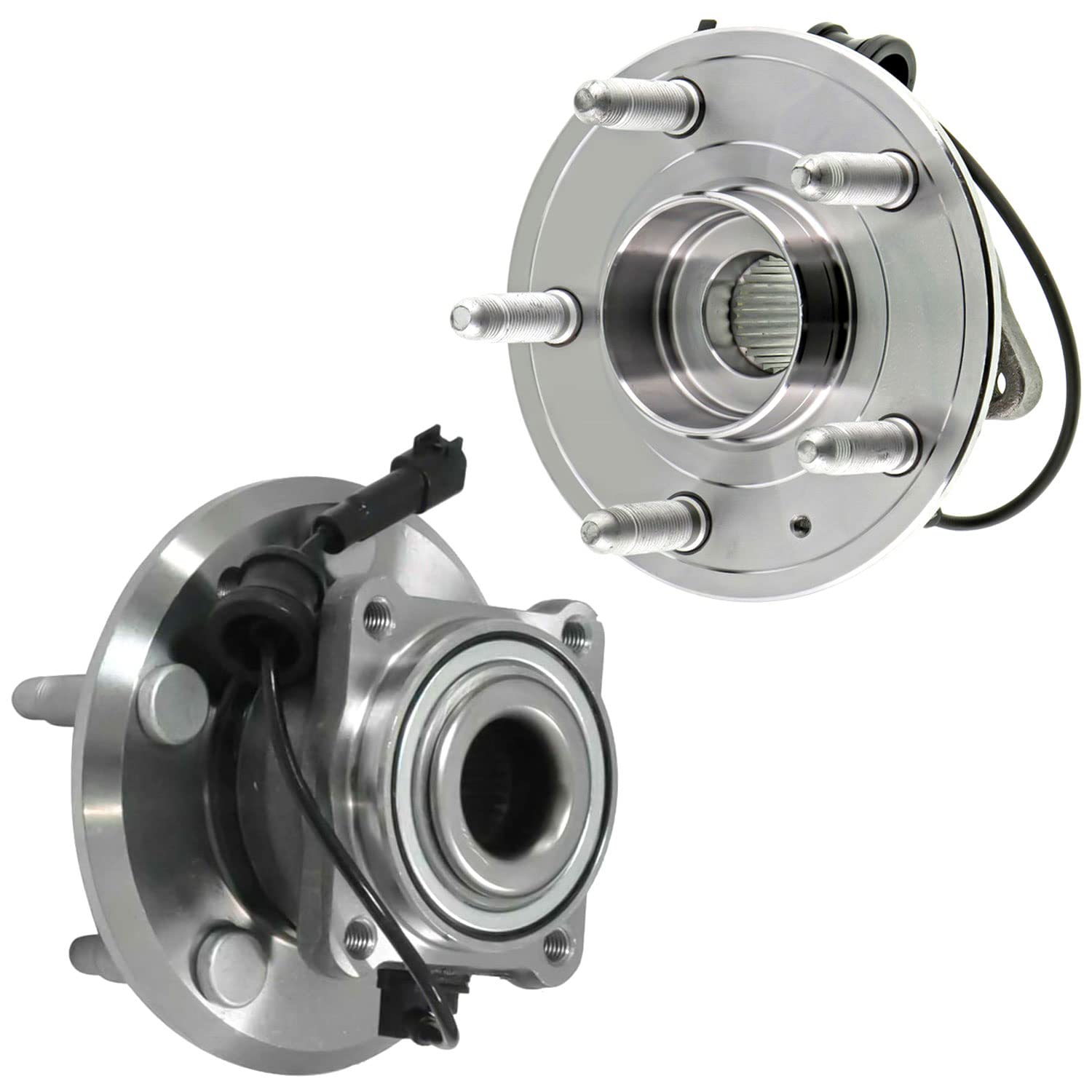 512440 Rear Wheel Bearing and Hub Assembly 5-Lug w/ABS - Replacement for 2010-2017 Chevy Equinox & GMC Terrain - 2-Piece Set - Perfect for DIY Repairs & Smooth Ride Maintenance