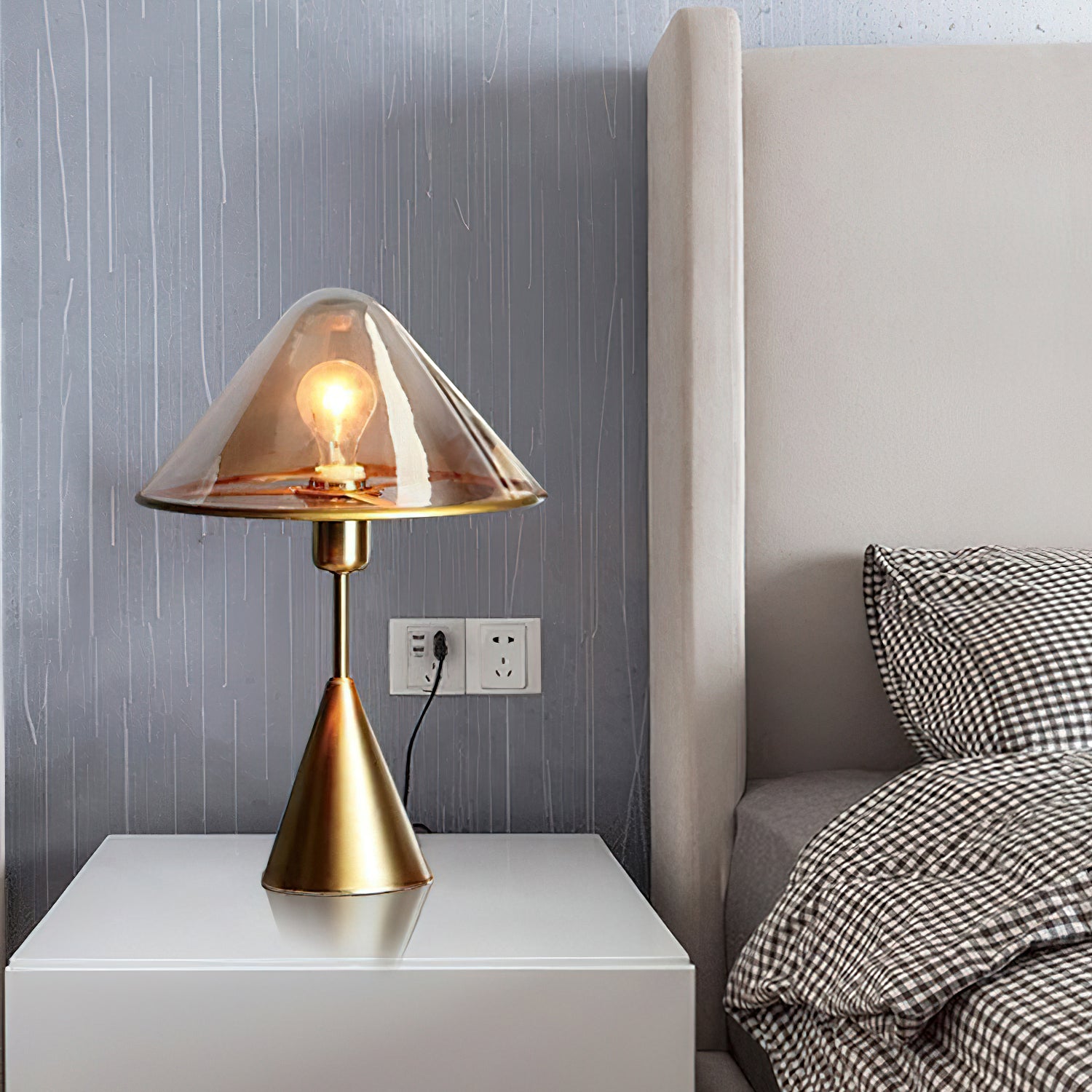 Mushroom Table Lamp - Cute Night Light for Bedroom, Kids Room, Nursery | Warm White LED Mushroom Shaped Lamp for Cozy Home Decor & Reading Light