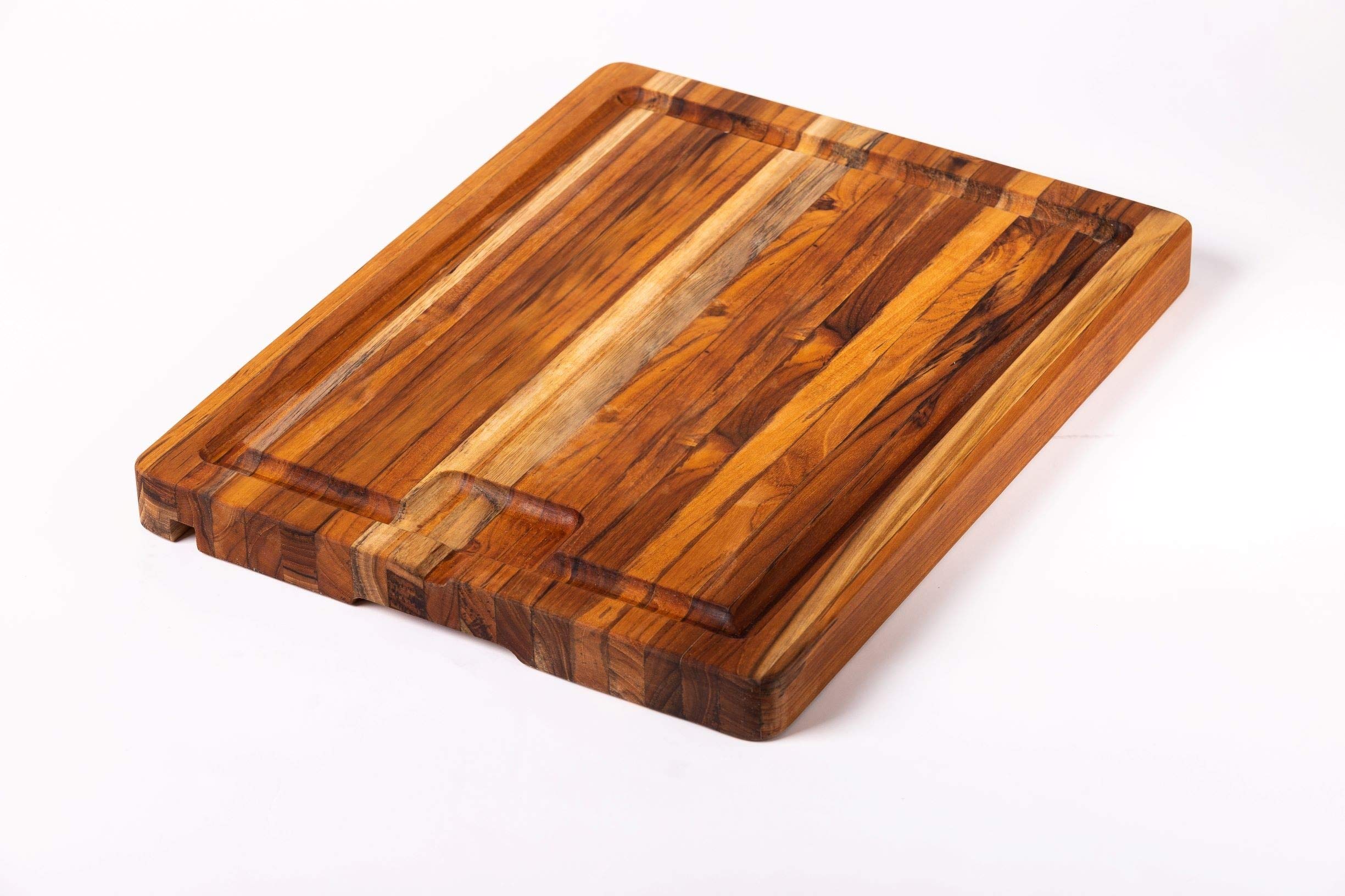 Premium Teak Edge Grain Large Rectangular Cutting Board - Durable Wood Chopping Board for Kitchen, Meat, Vegetables & Fruits - Perfect for Home Chefs & Professional Cooking